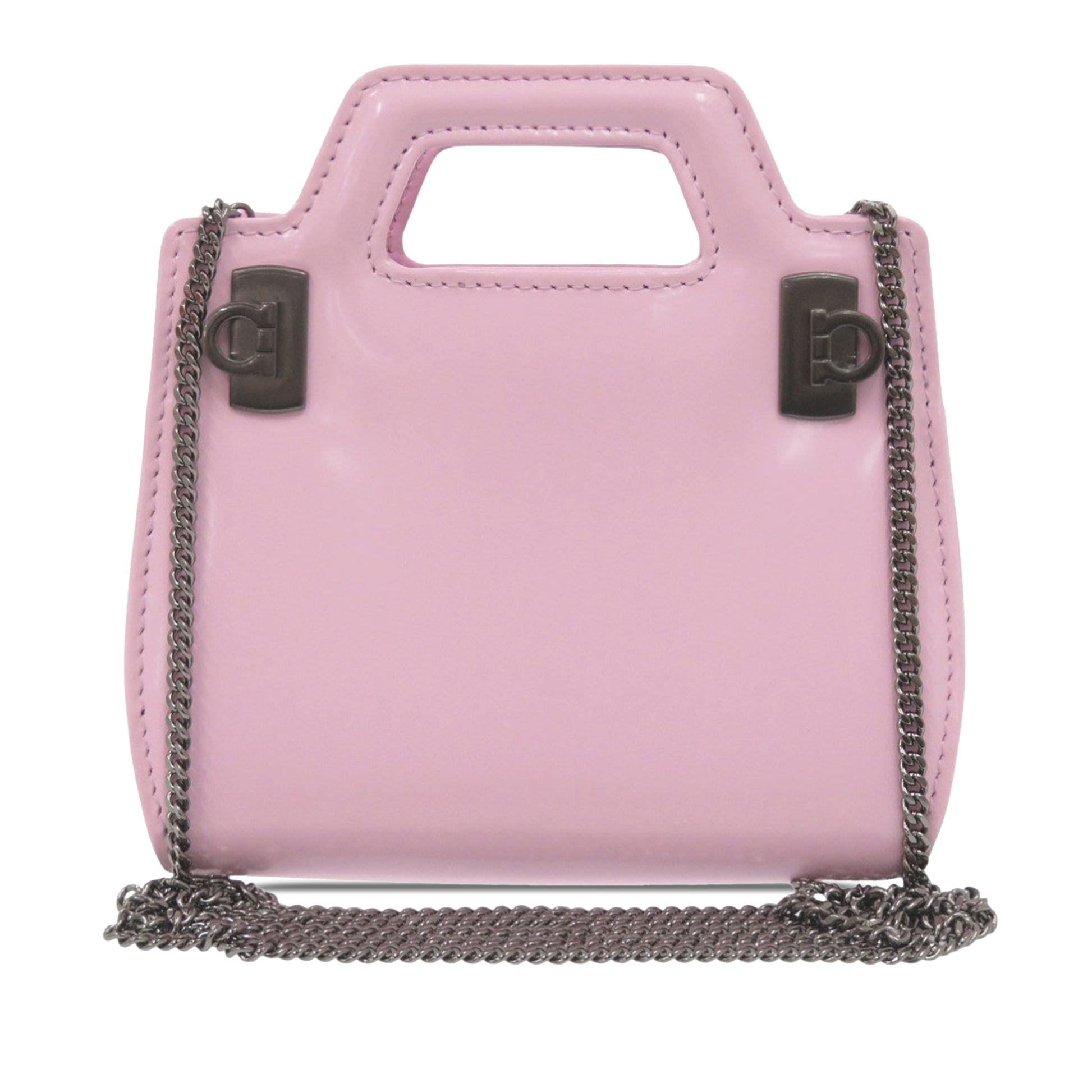 Mini Brushed Calfskin Wanda Top Handle Bag