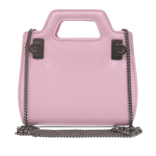 Ferragamo Mini Brushed Calfskin Wanda Top Handle Bag