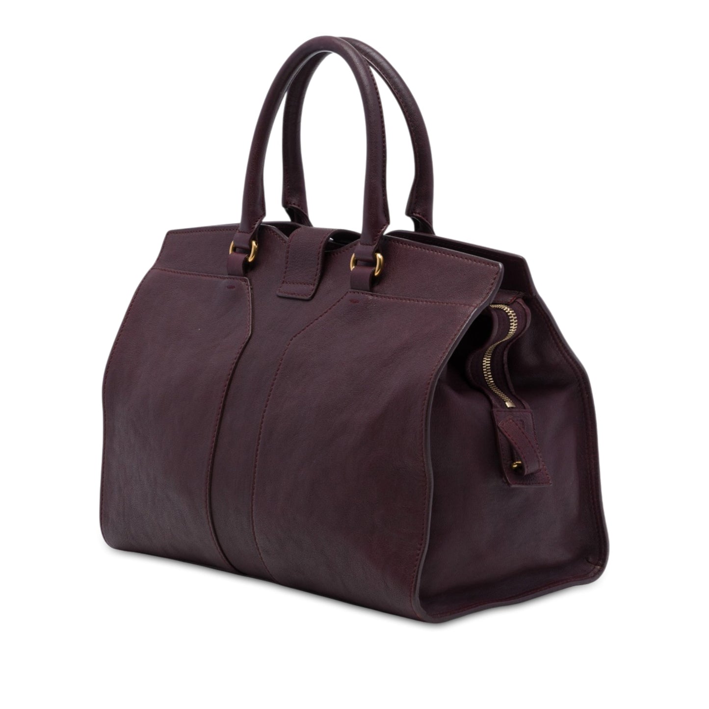 Saint Laurent Medium Leather Cabas Chyc Satchel