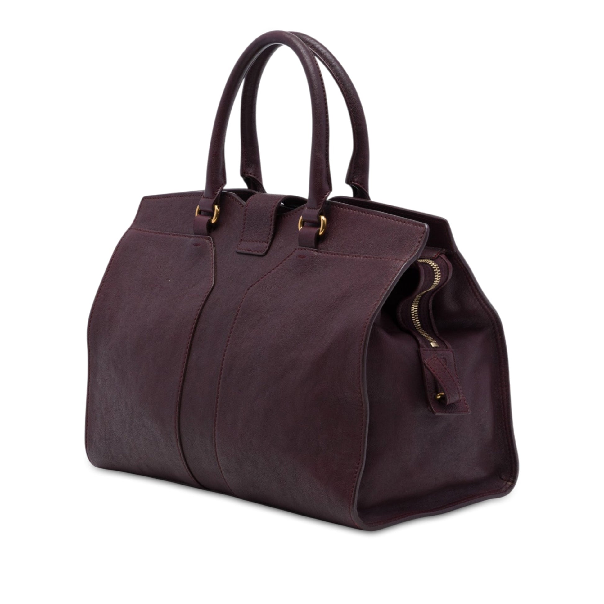 Saint Laurent Medium Leather Cabas Chyc Satchel