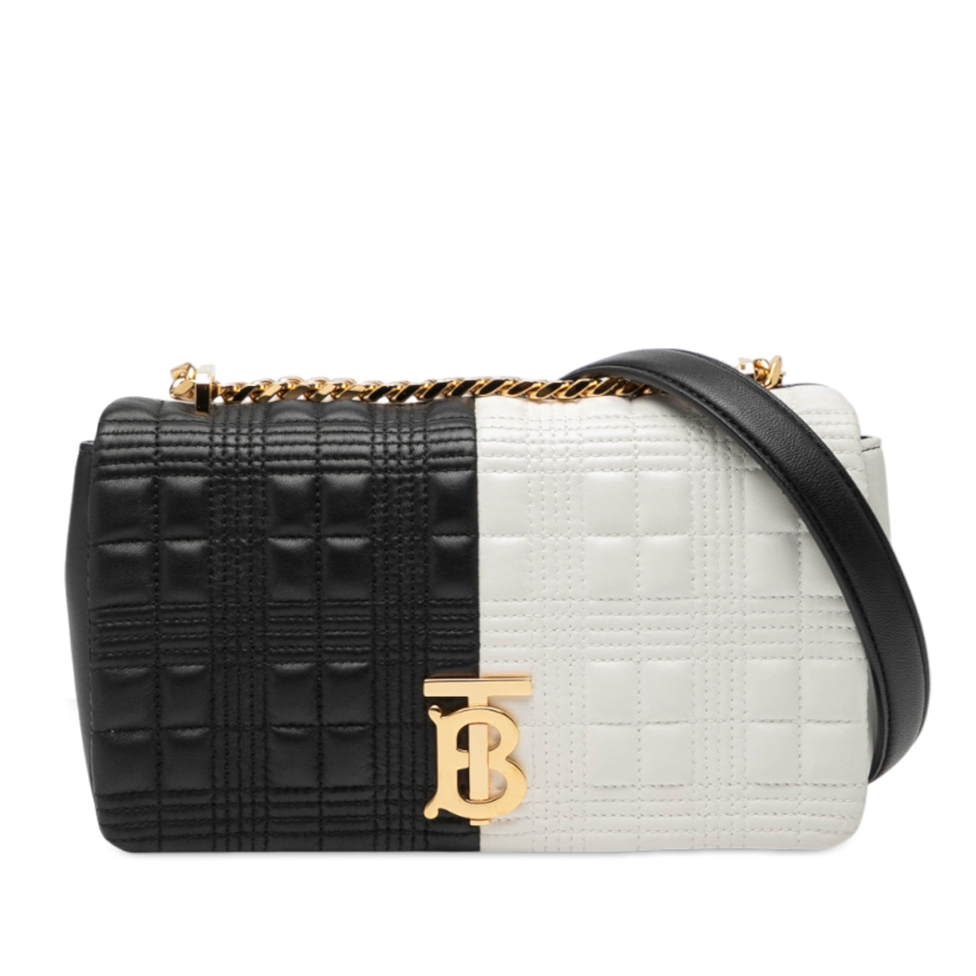 Burberry Small Bicolor Quilted Lambskin Lola Crossbody