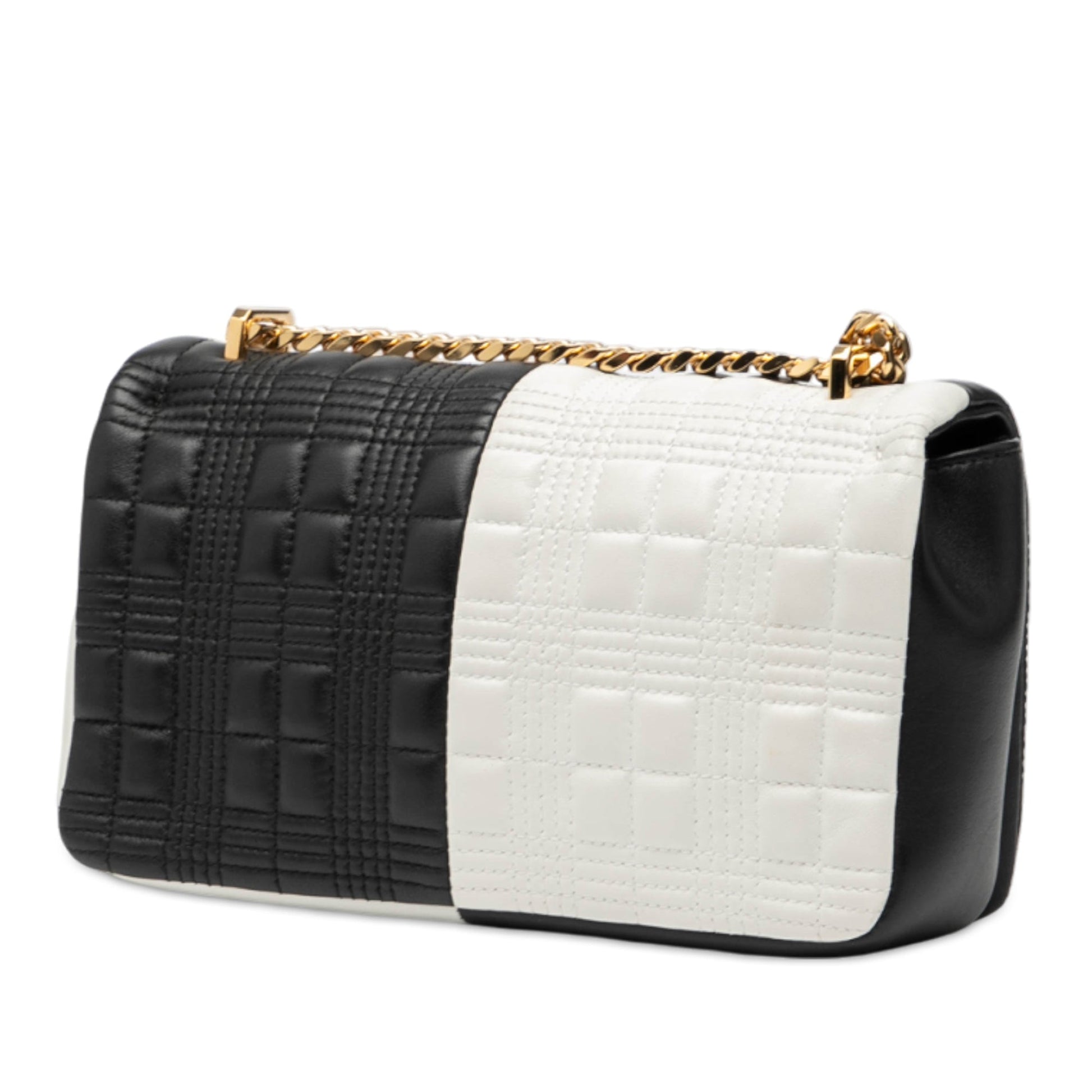 Burberry Small Bicolor Quilted Lambskin Lola Crossbody