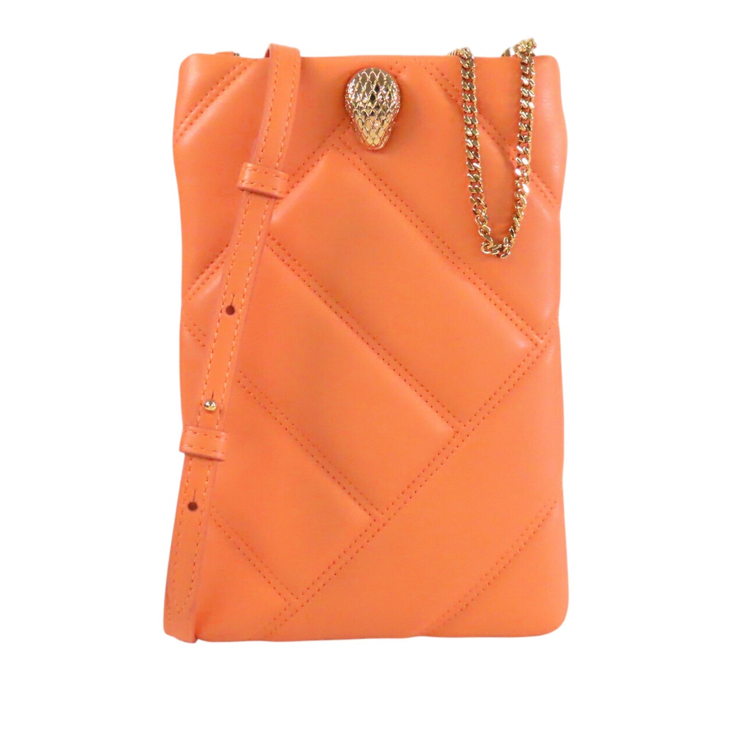 Bvlgari Leather Serpenti Cabochon Phone Case Crossbody