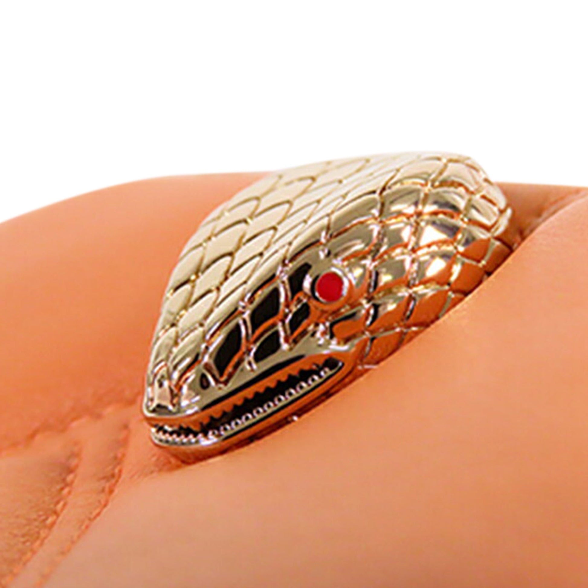 Bvlgari Leather Serpenti Cabochon Phone Case Crossbody