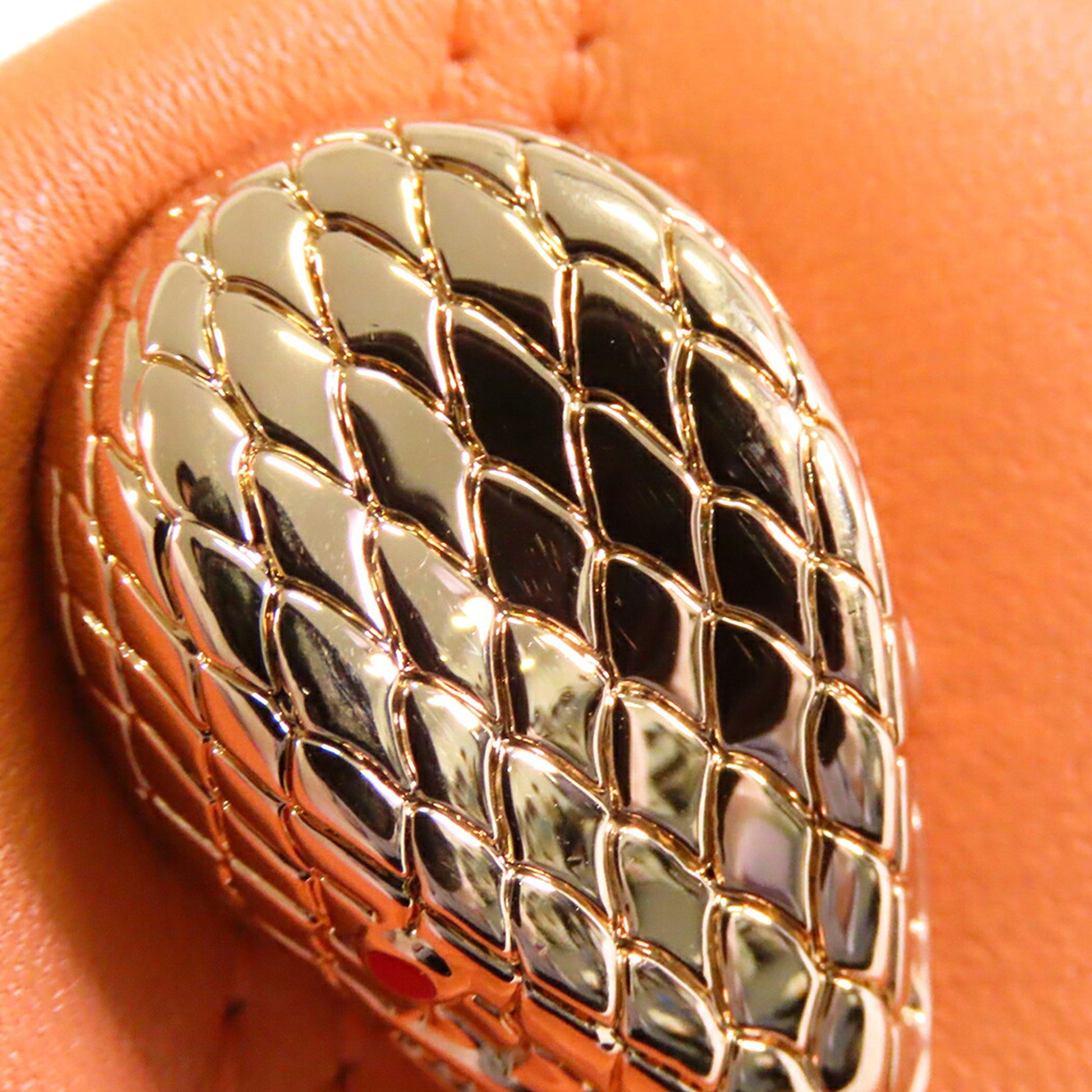 Bvlgari Leather Serpenti Cabochon Phone Case Crossbody