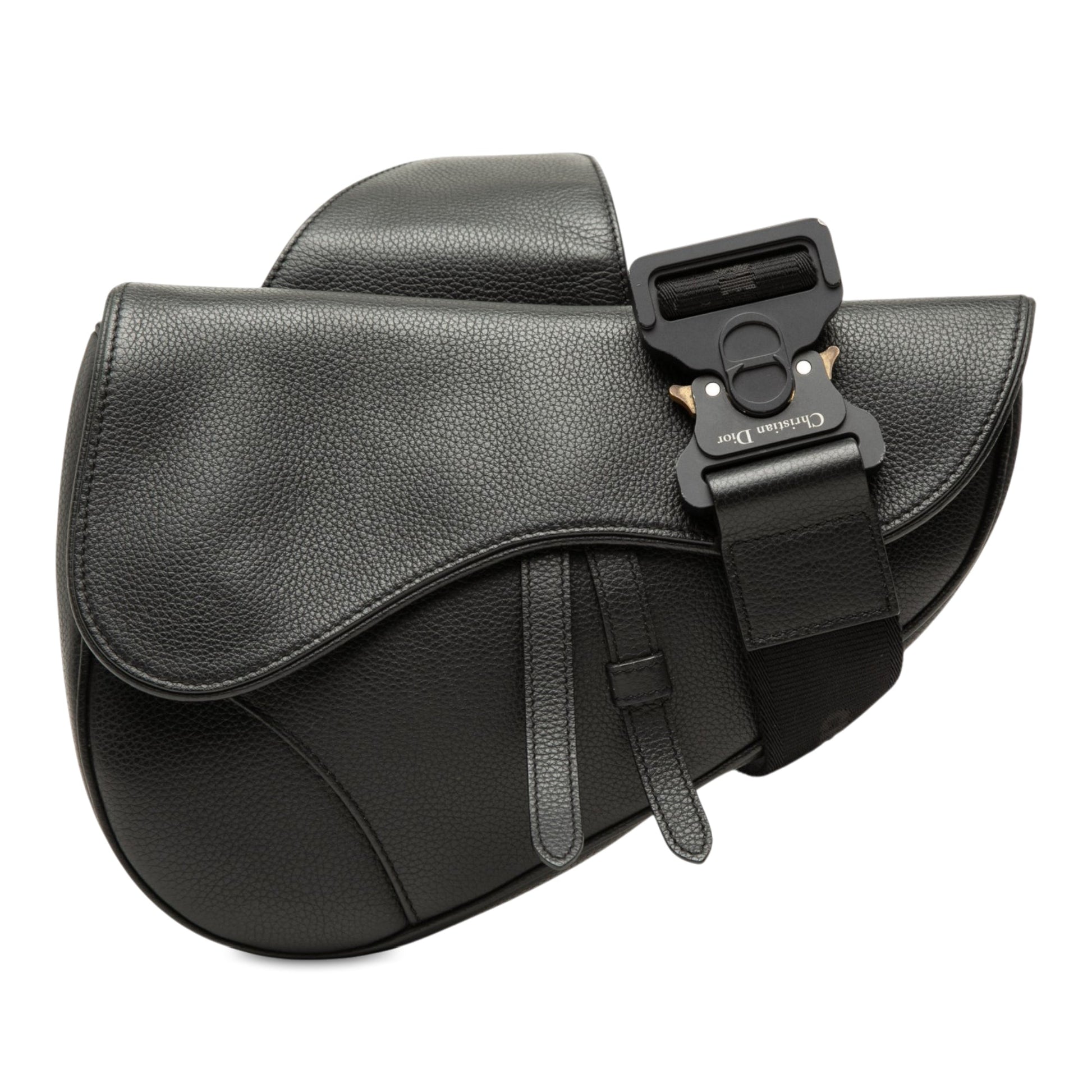 Dior Grained Calfskin Saddle Crossbody