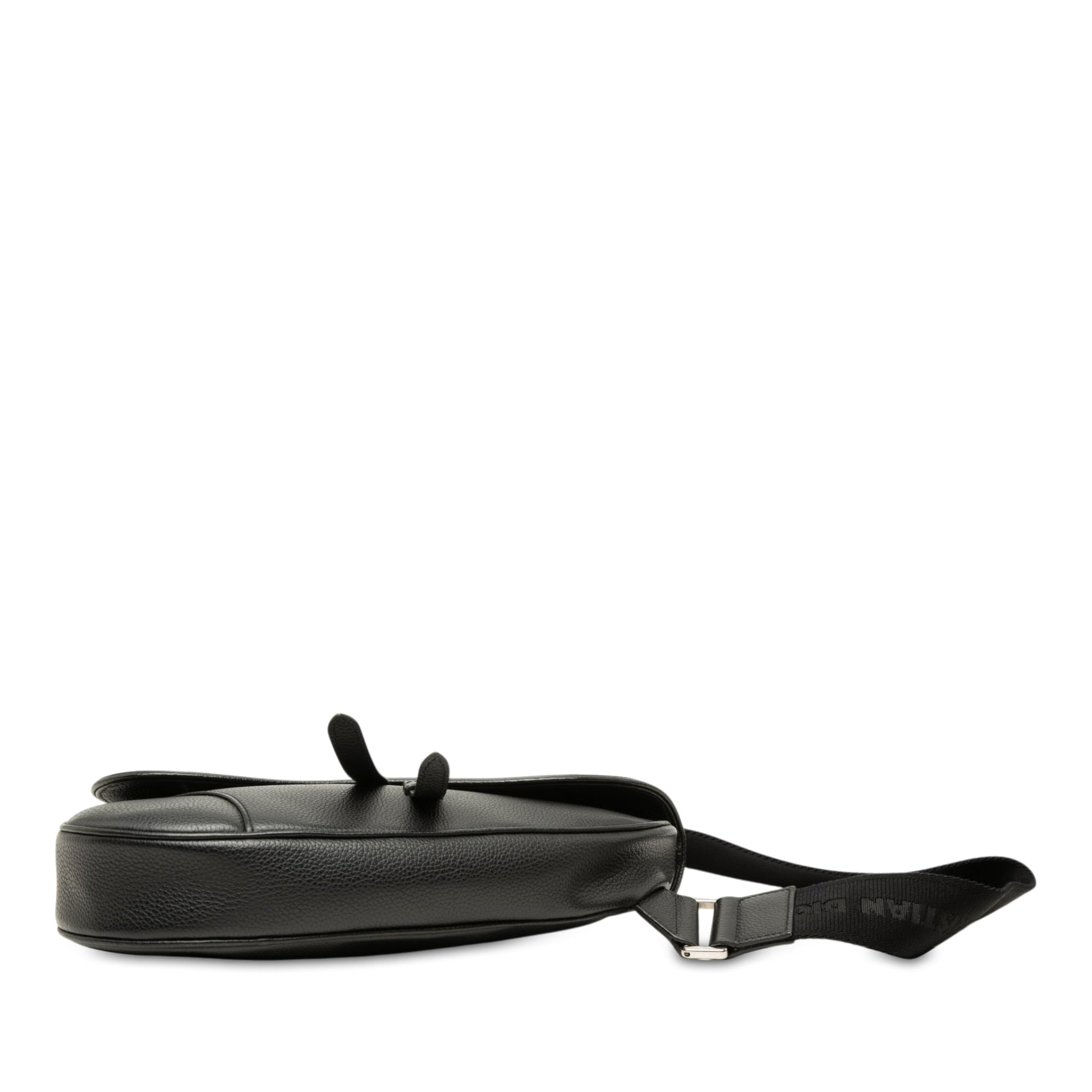 Dior Grained Calfskin Saddle Crossbody