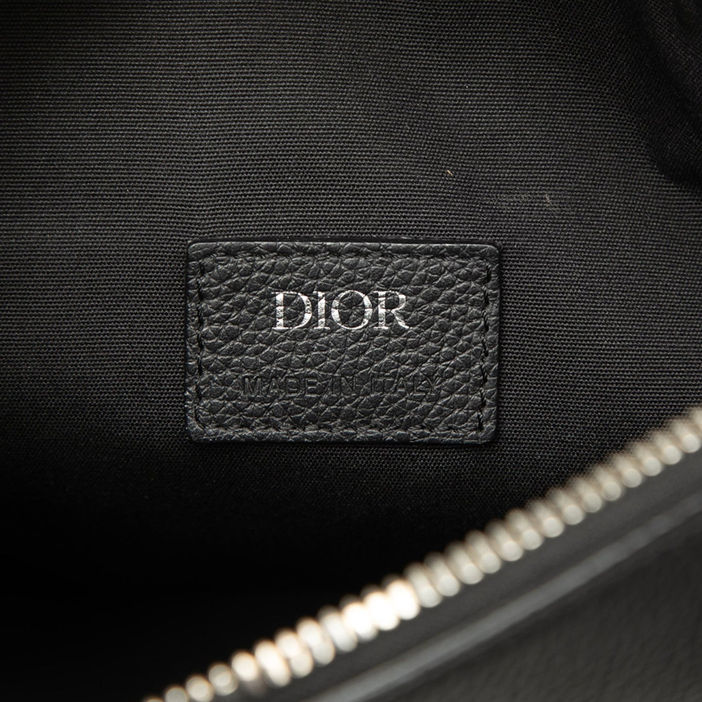 Dior Grained Calfskin Saddle Crossbody