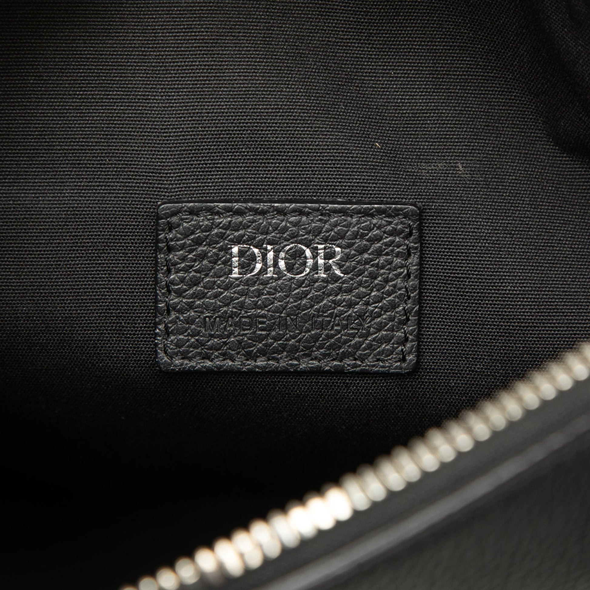 Dior Grained Calfskin Saddle Crossbody