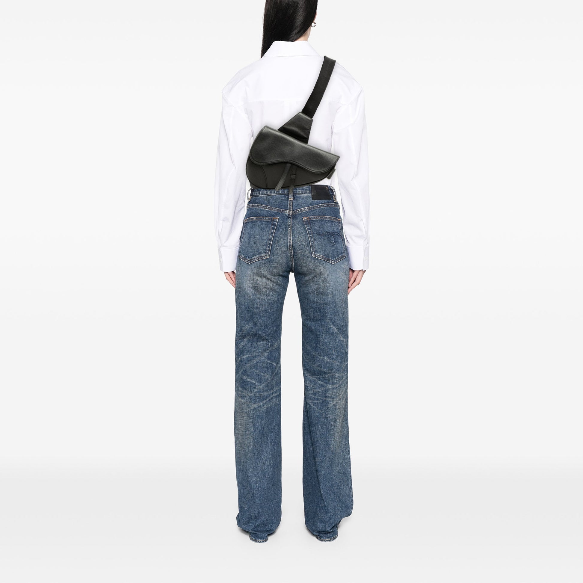 Dior Grained Calfskin Saddle Crossbody