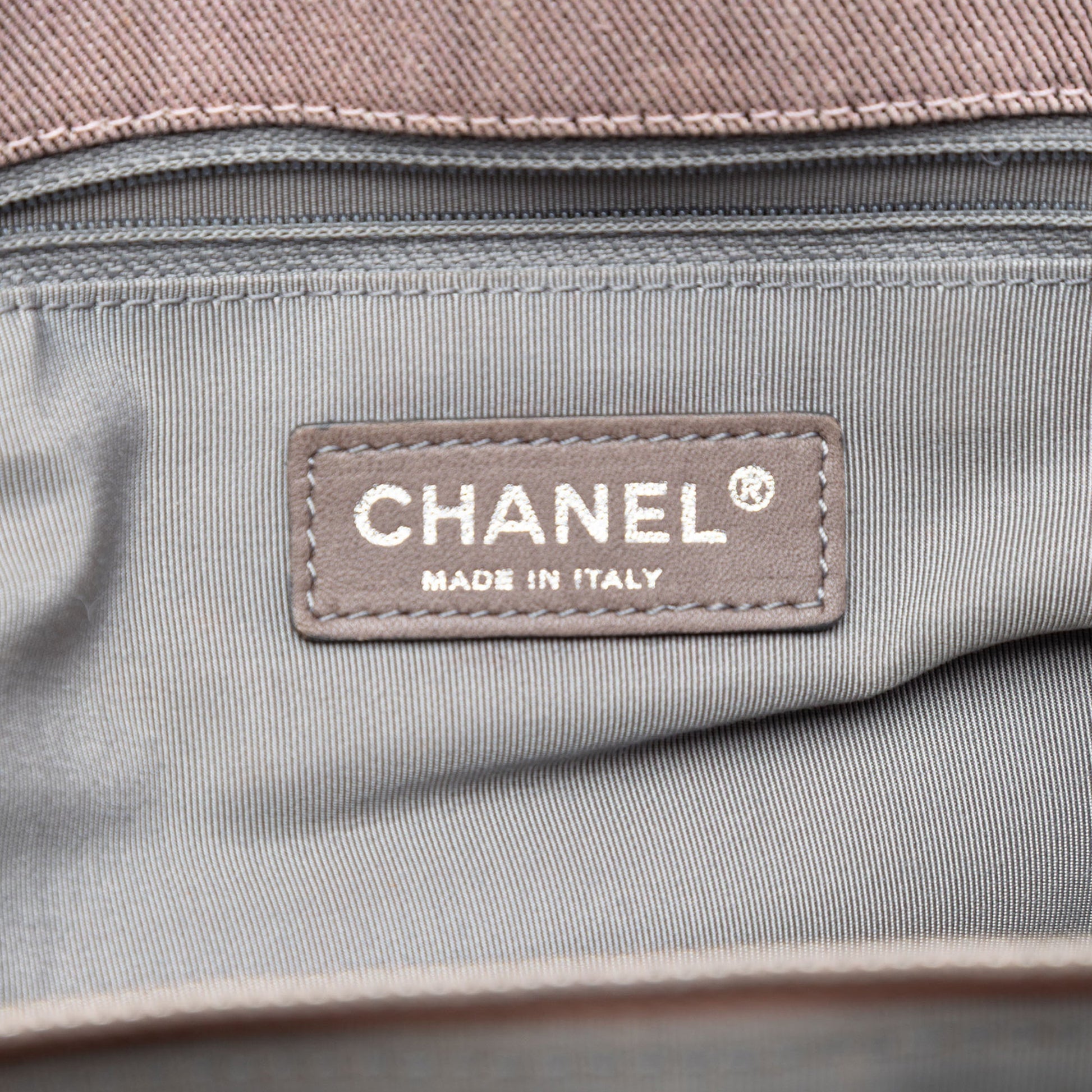 Chanel Large CC Quilted Denim Tote
