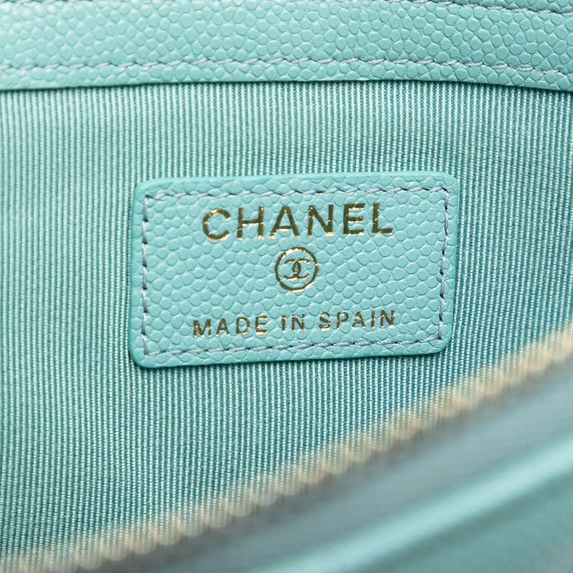 Chanel Medium Quilted Caviar O Case Clutch