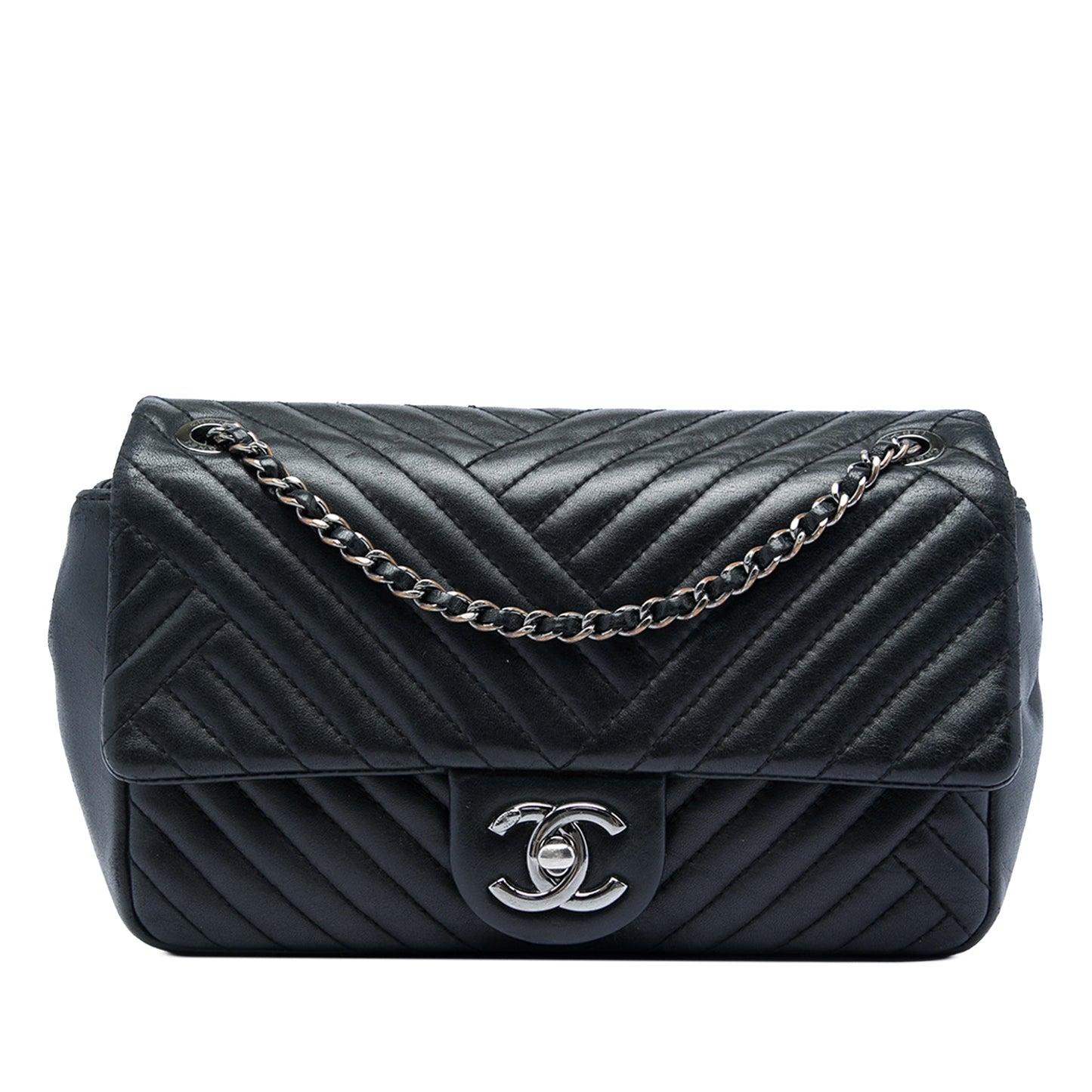 Chanel Small Lambskin CC Crossing Flap