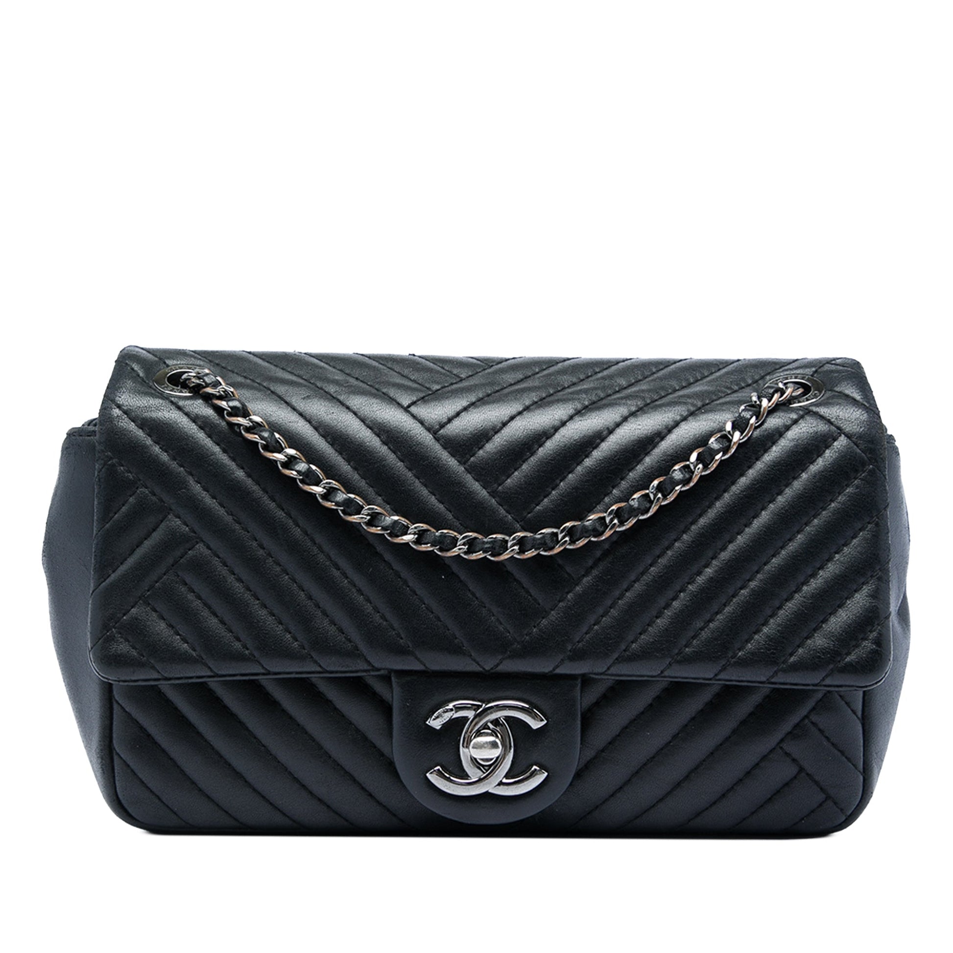 Chanel Small Lambskin CC Crossing Flap