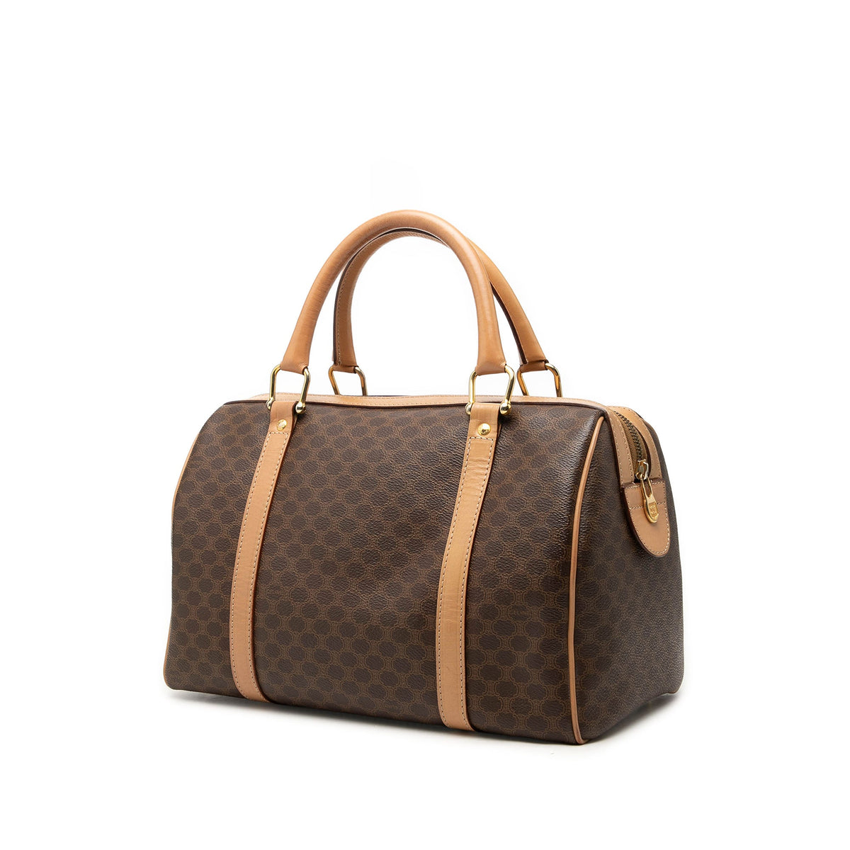 Celine Macadam Coated Canvas Boston Bag