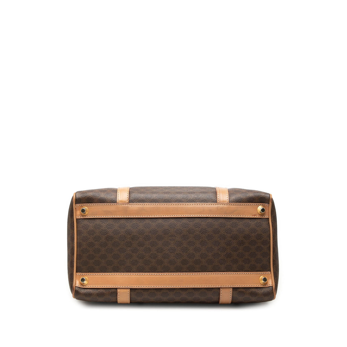 Celine Macadam Coated Canvas Boston Bag