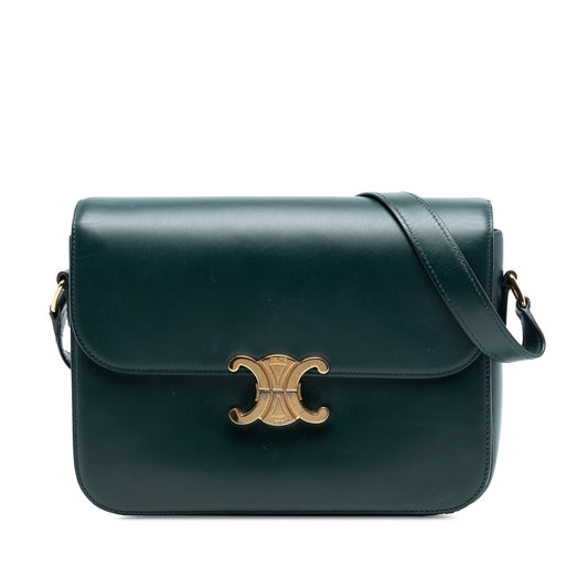 Celine Large Shiny Calfskin Triomphe Crossbody
