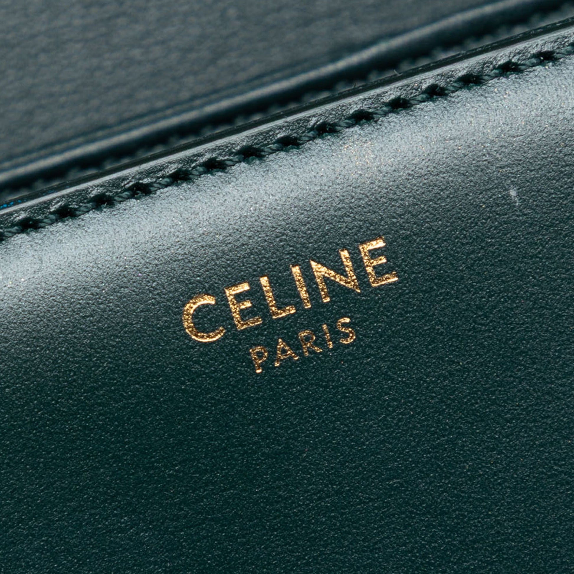 Celine Large Shiny Calfskin Triomphe Crossbody