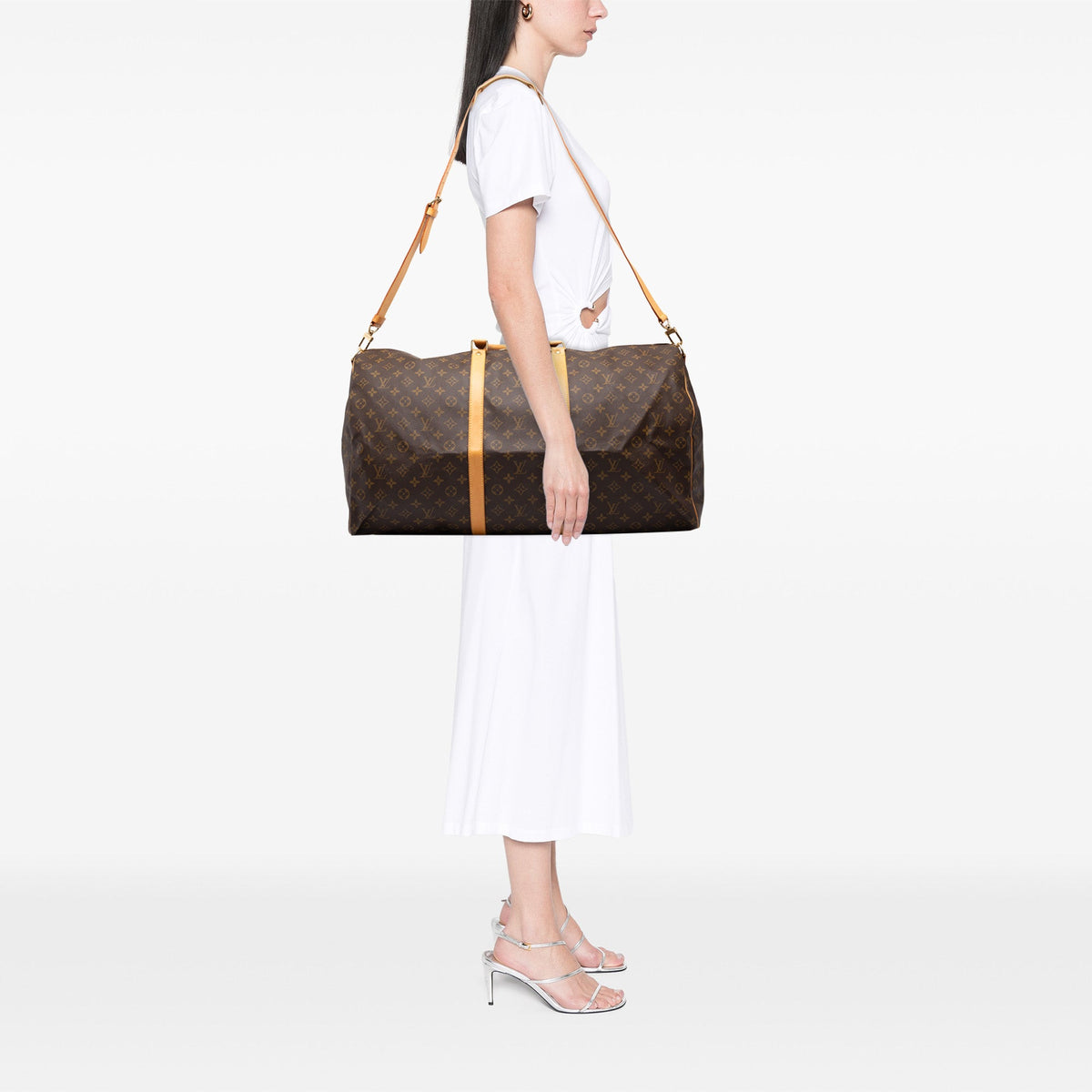 Louis Vuitton Monogram Keepall Bandouliere 60 — Brown