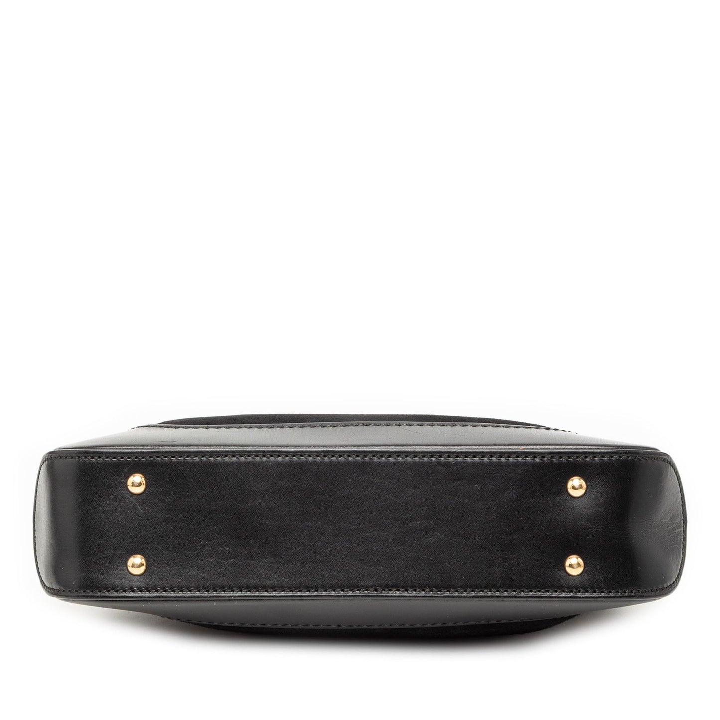 Ferragamo Suede and Calfskin Wanda Top Handle Bag