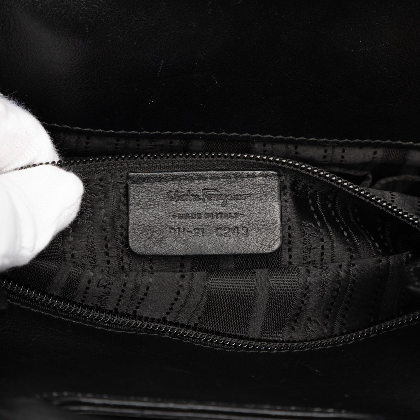 Ferragamo Suede and Calfskin Wanda Top Handle Bag
