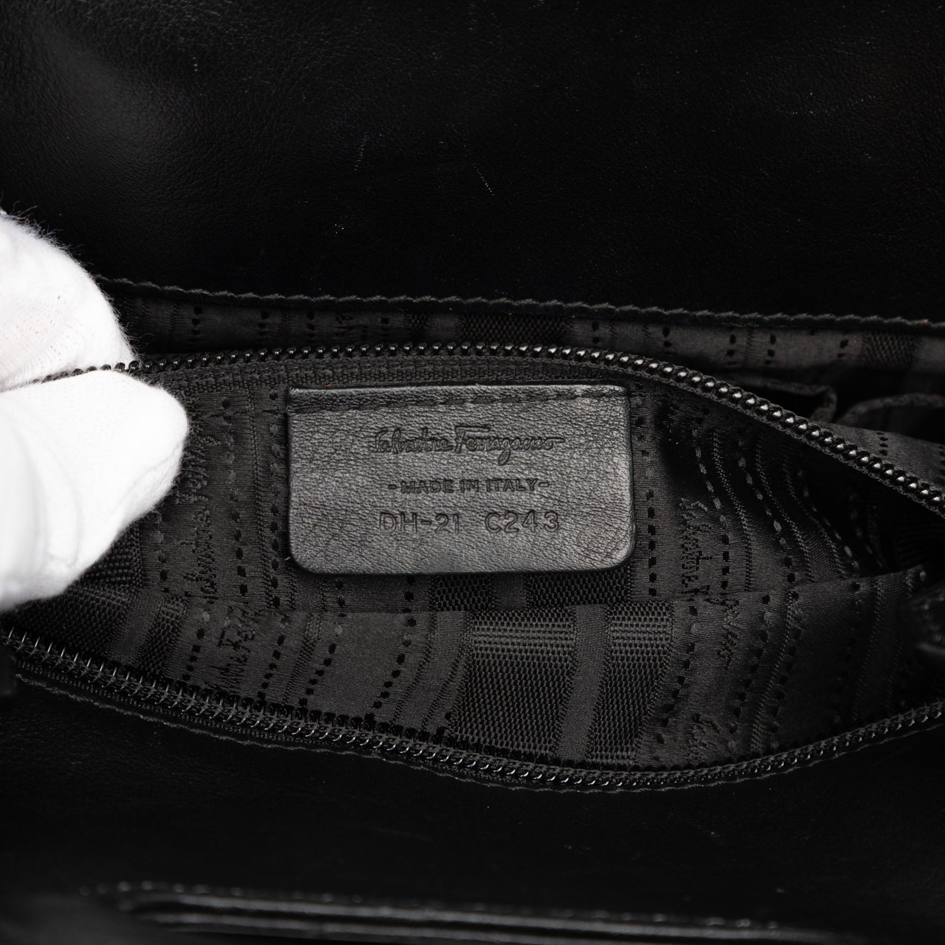 Ferragamo Suede and Calfskin Wanda Top Handle Bag