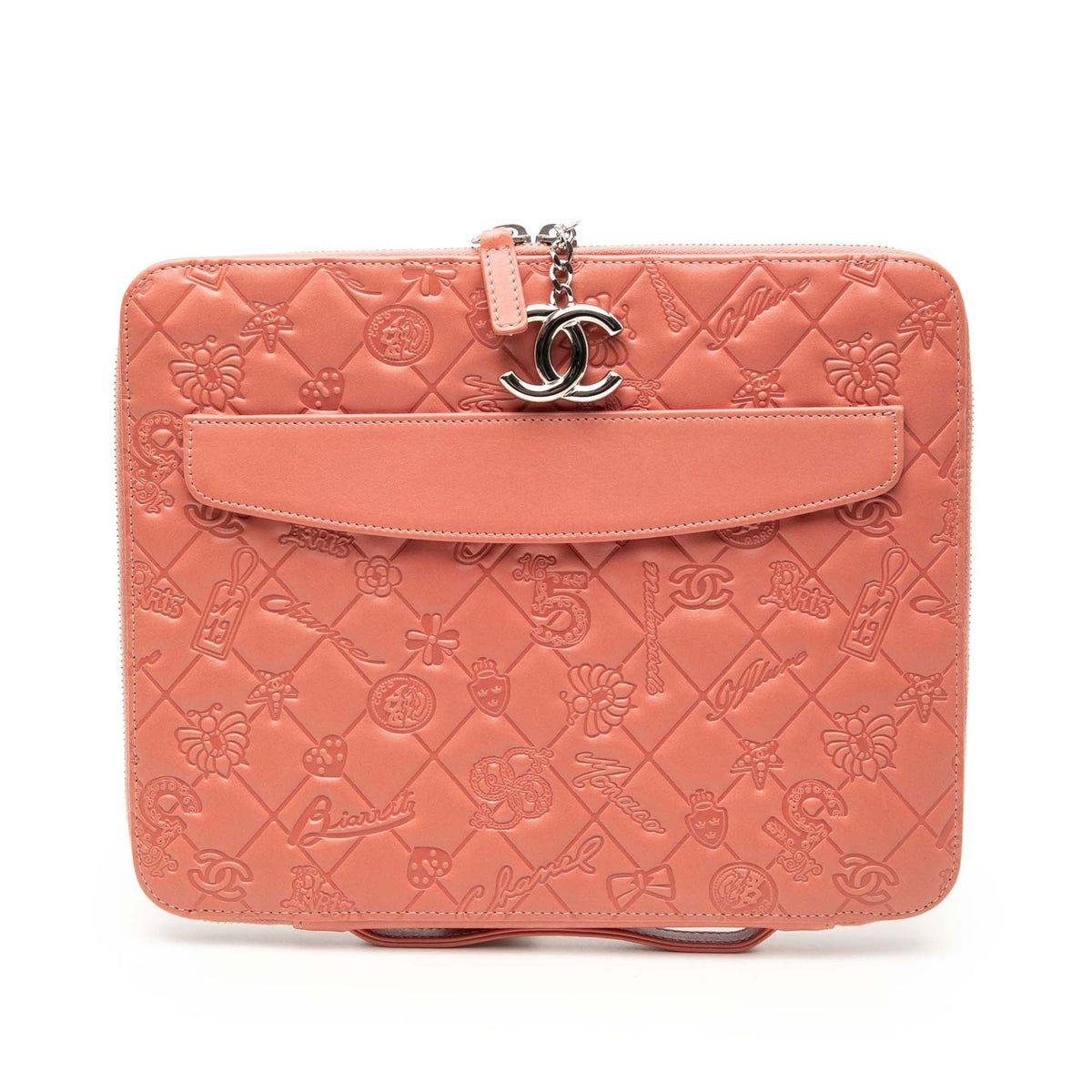Chanel Embossed Lambskin Lucky Symbols iPad Case