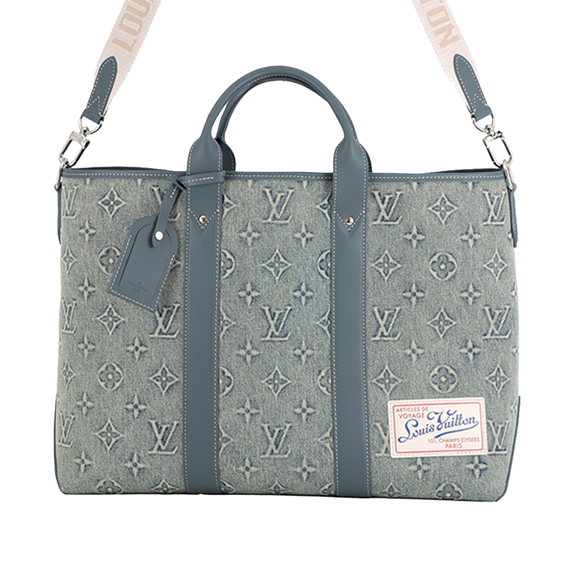 Louis Vuitton Monogram Washed Denim Weekend Tote
