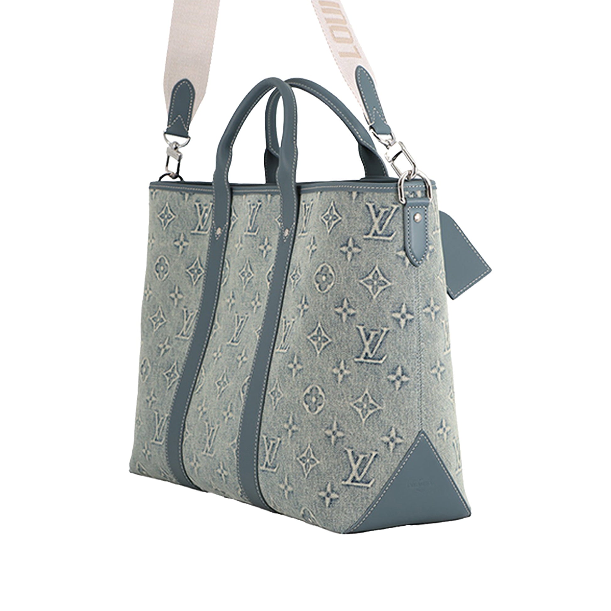 Louis Vuitton Monogram Washed Denim Weekend Tote