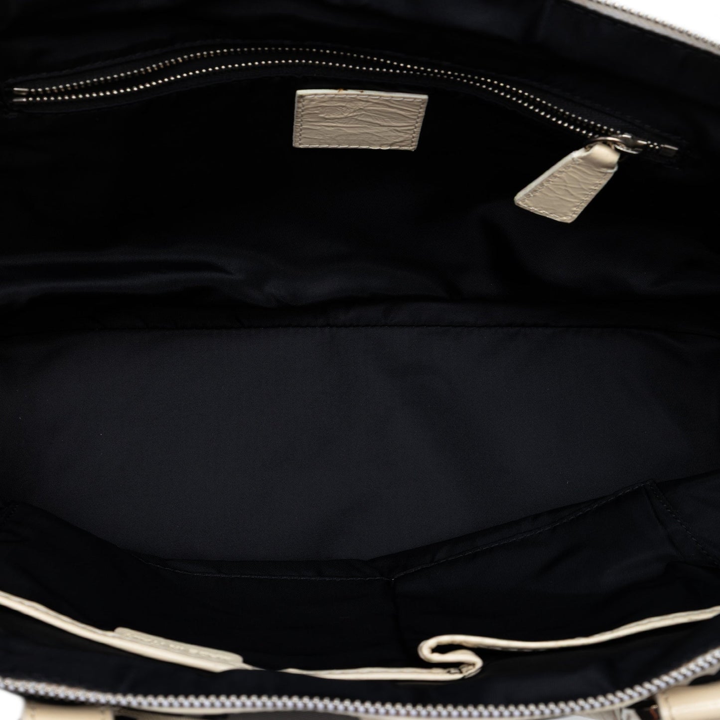 Burberry Floral Beat Check Nylon and Patent Foley Satchel
