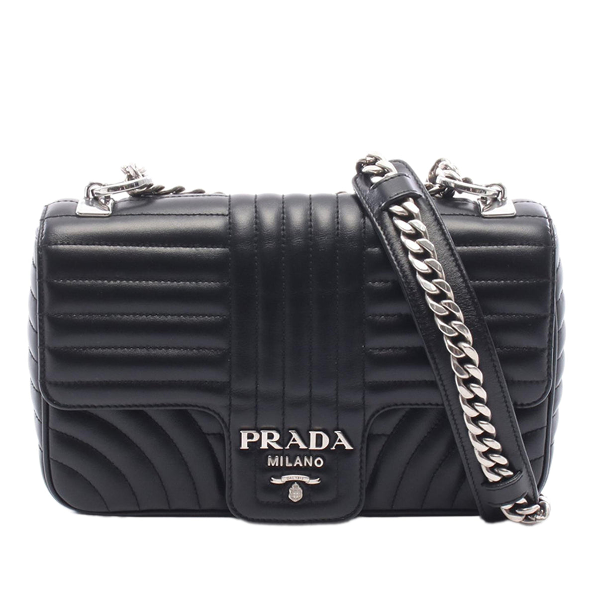 Prada Medium Soft Calf Impunture Diagramme Bag