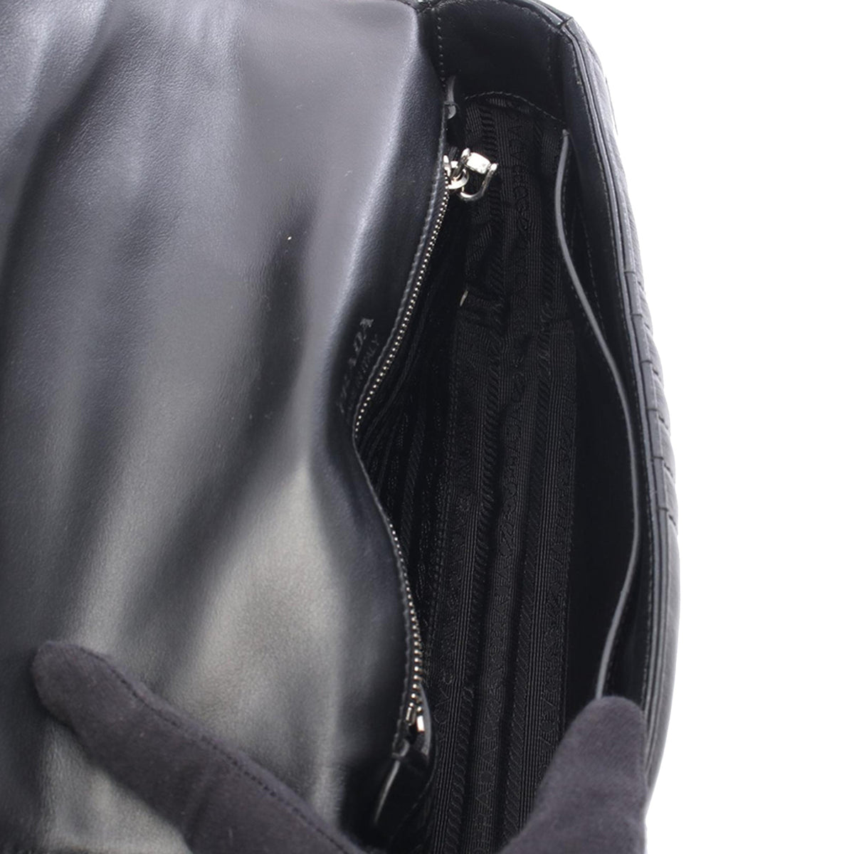 Prada Medium Soft Calf Impunture Diagramme Bag