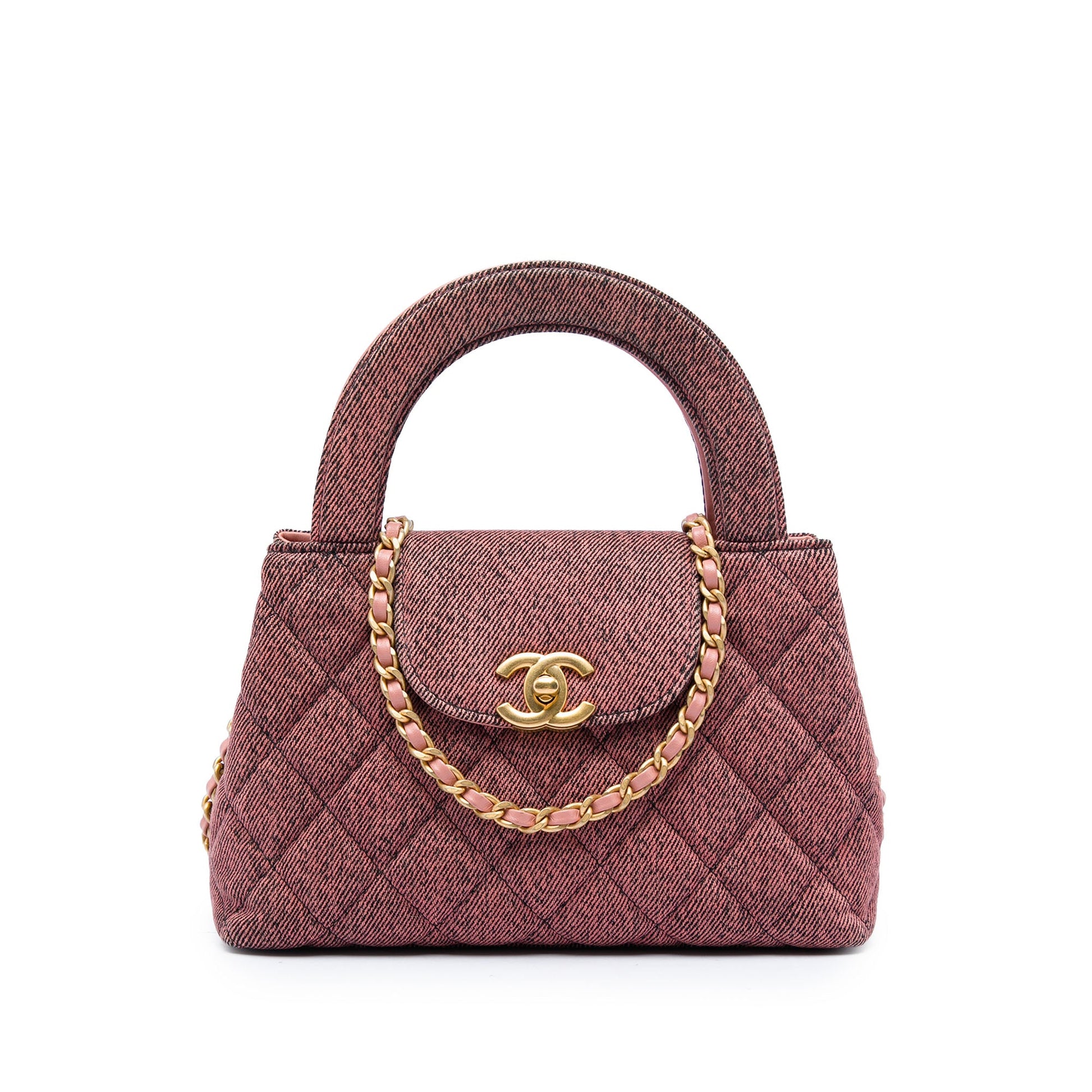 Chanel Nano Washed Denim Kelly Shopper Bag