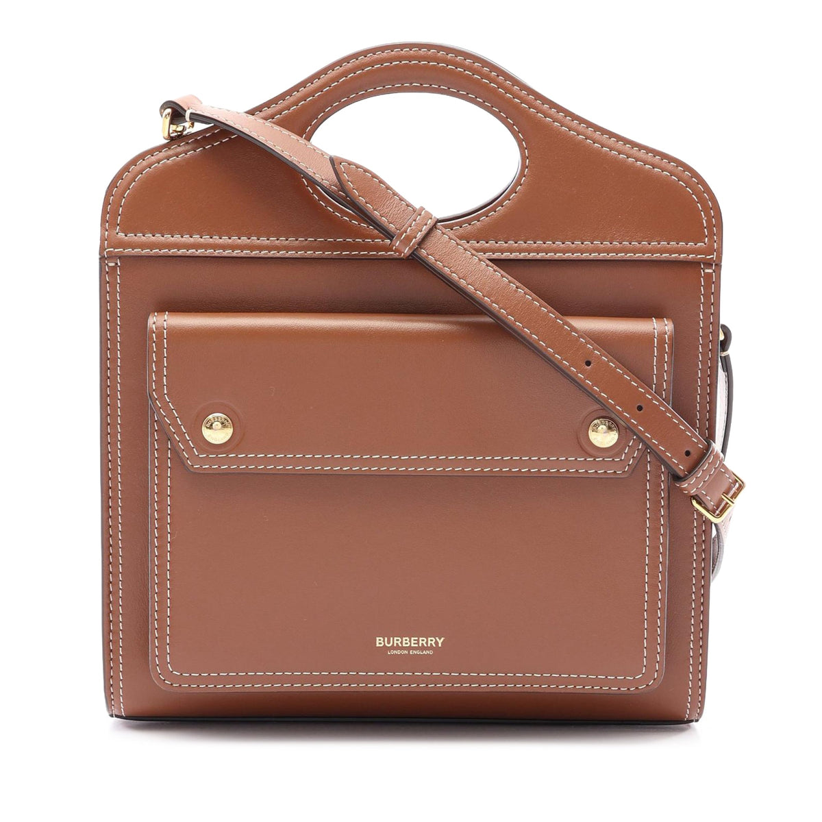 Burberry Mini Calfskin Pocket Satchel