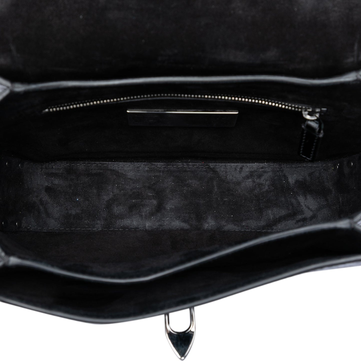 Valentino Medium Craquele Calfskin Guitar Strap Rockstud Rolling Flap Crossbody