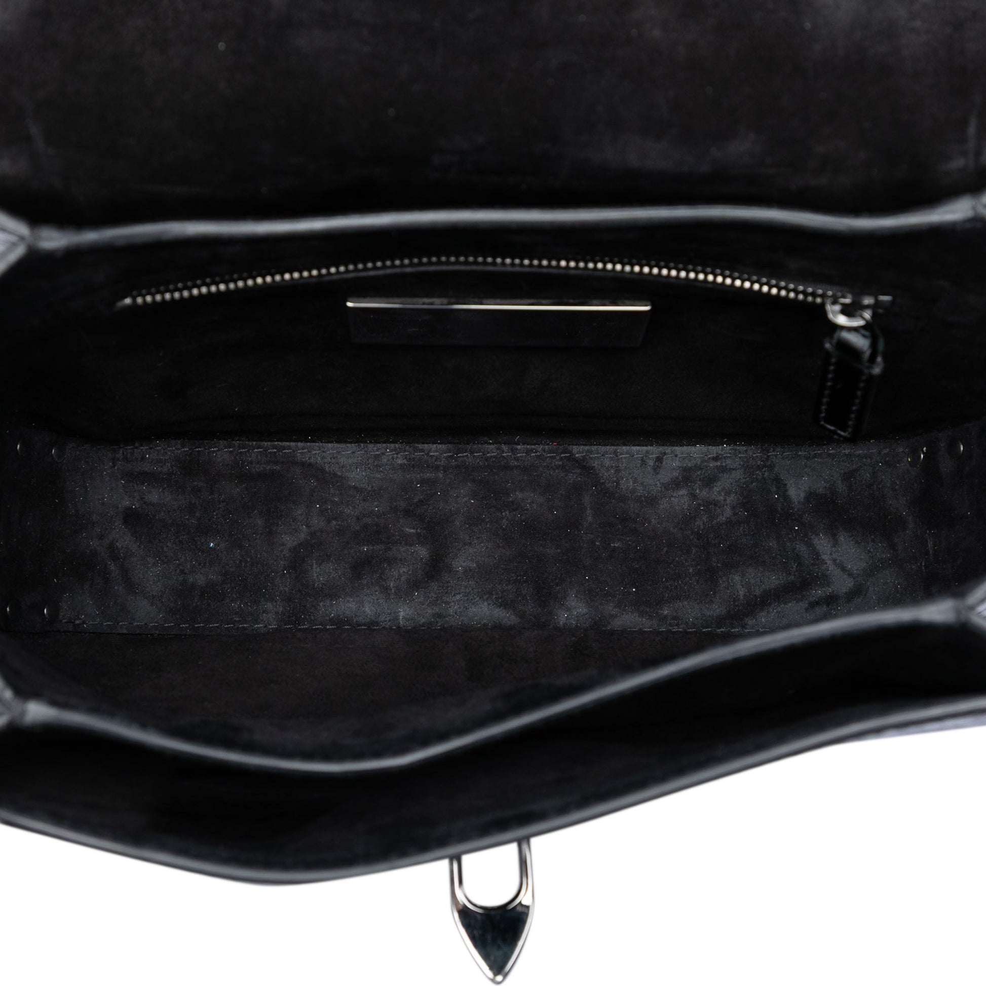 Valentino Medium Craquele Calfskin Guitar Strap Rockstud Rolling Flap Crossbody