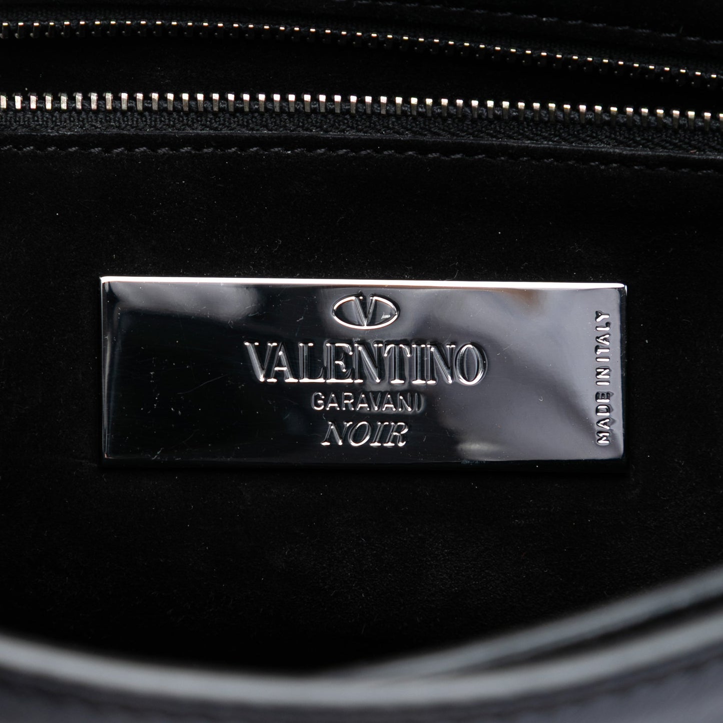 Valentino Medium Craquele Calfskin Guitar Strap Rockstud Rolling Flap Crossbody