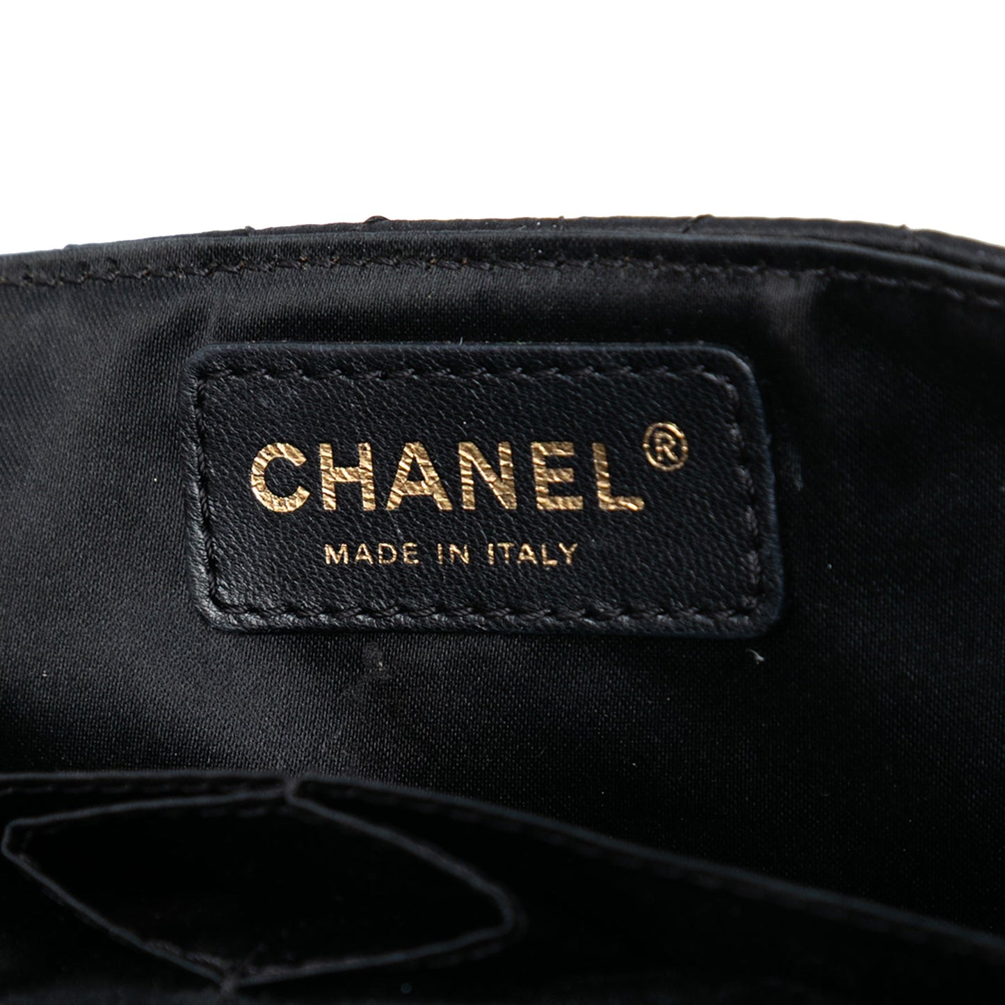 Chanel Quilted Satin Precious Jewel East West Flap
