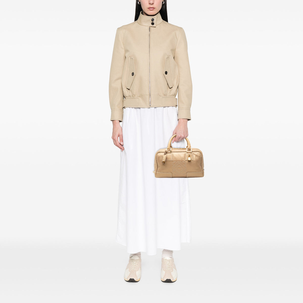 LOEWE Metallic Leather Amazona 28