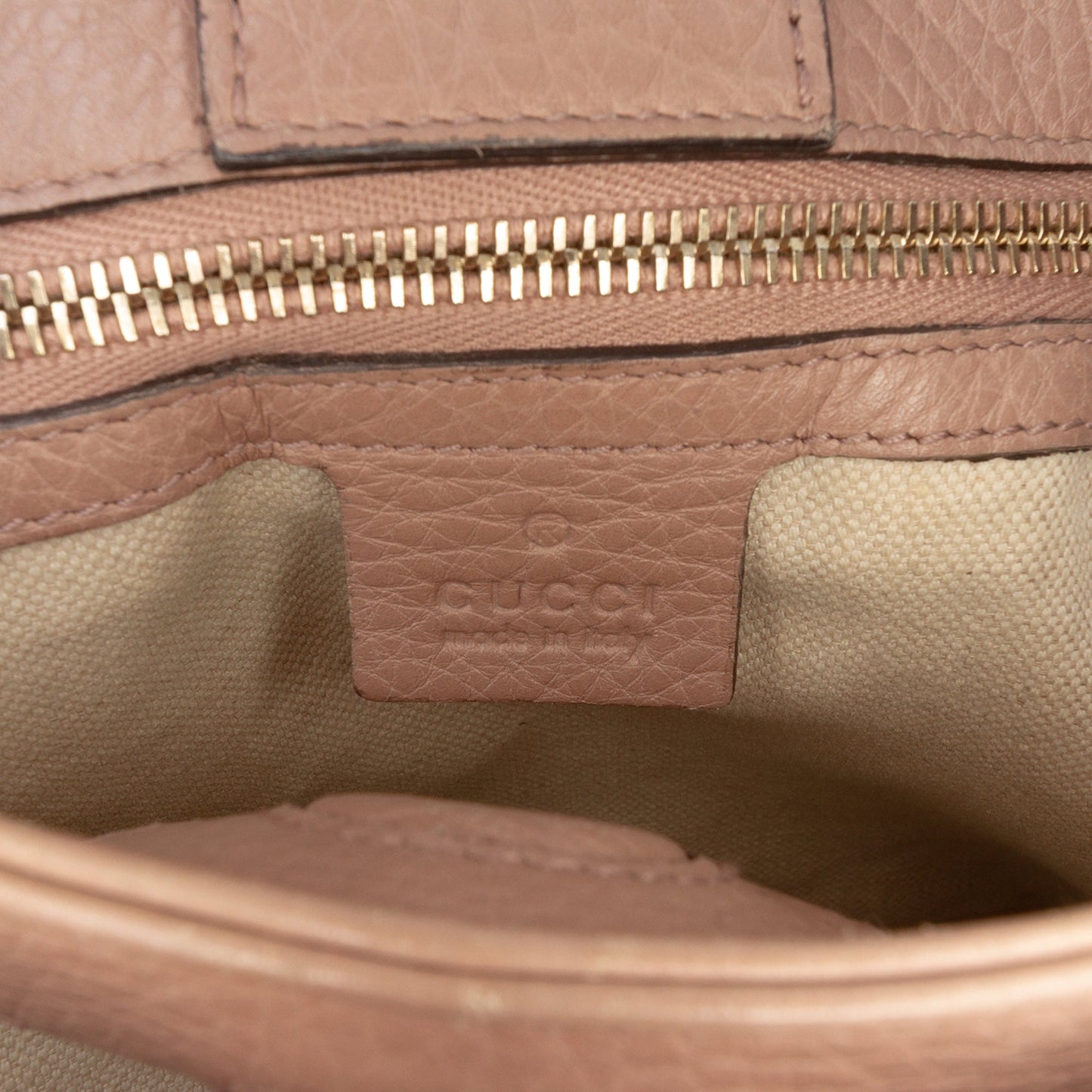 Gucci Small Calfskin Bamboo Shopper Satchel