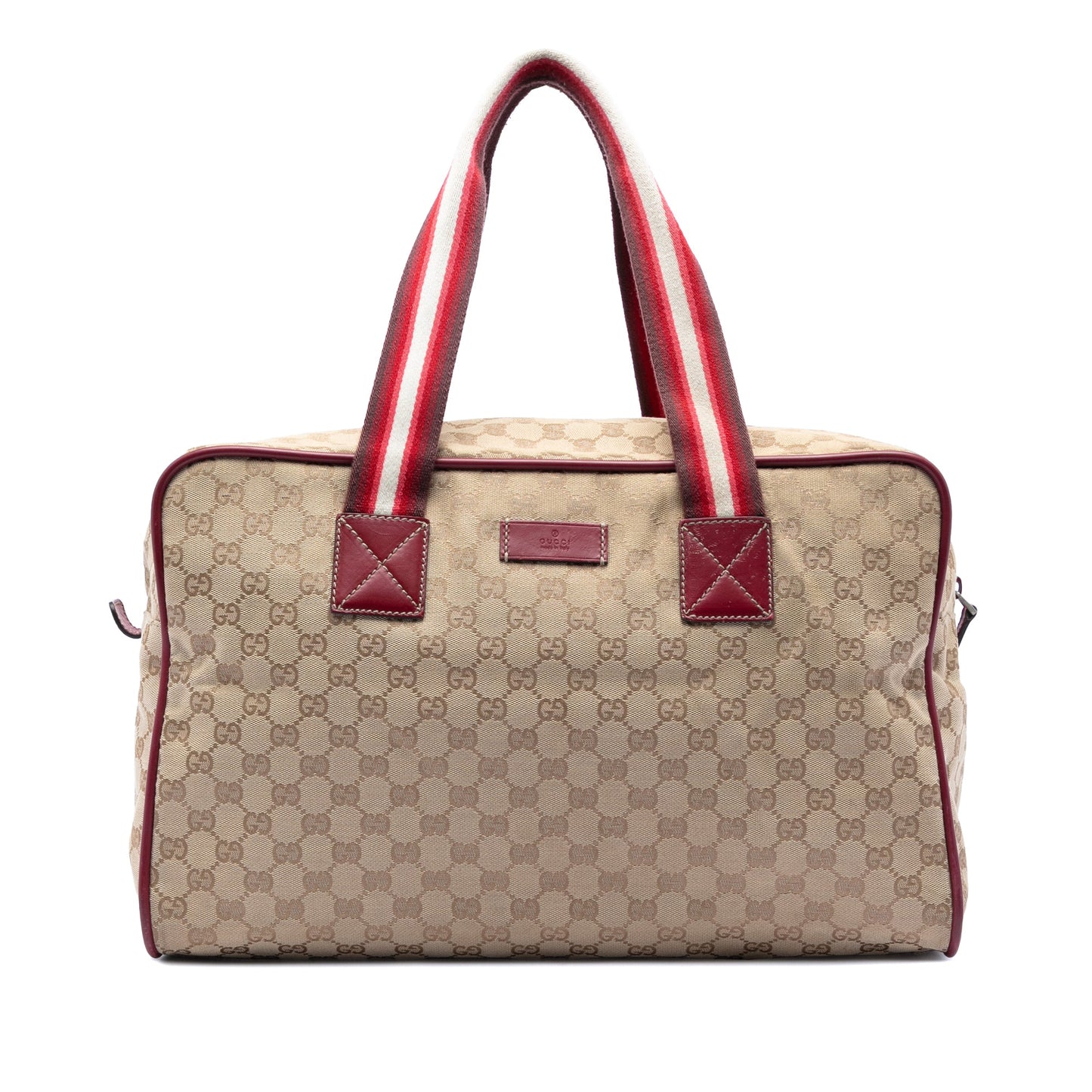 Gucci GG Canvas Web Travel Bag