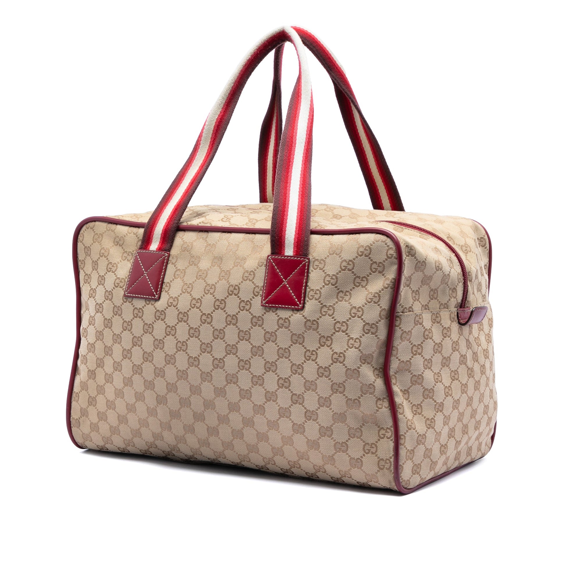 Gucci GG Canvas Web Travel Bag