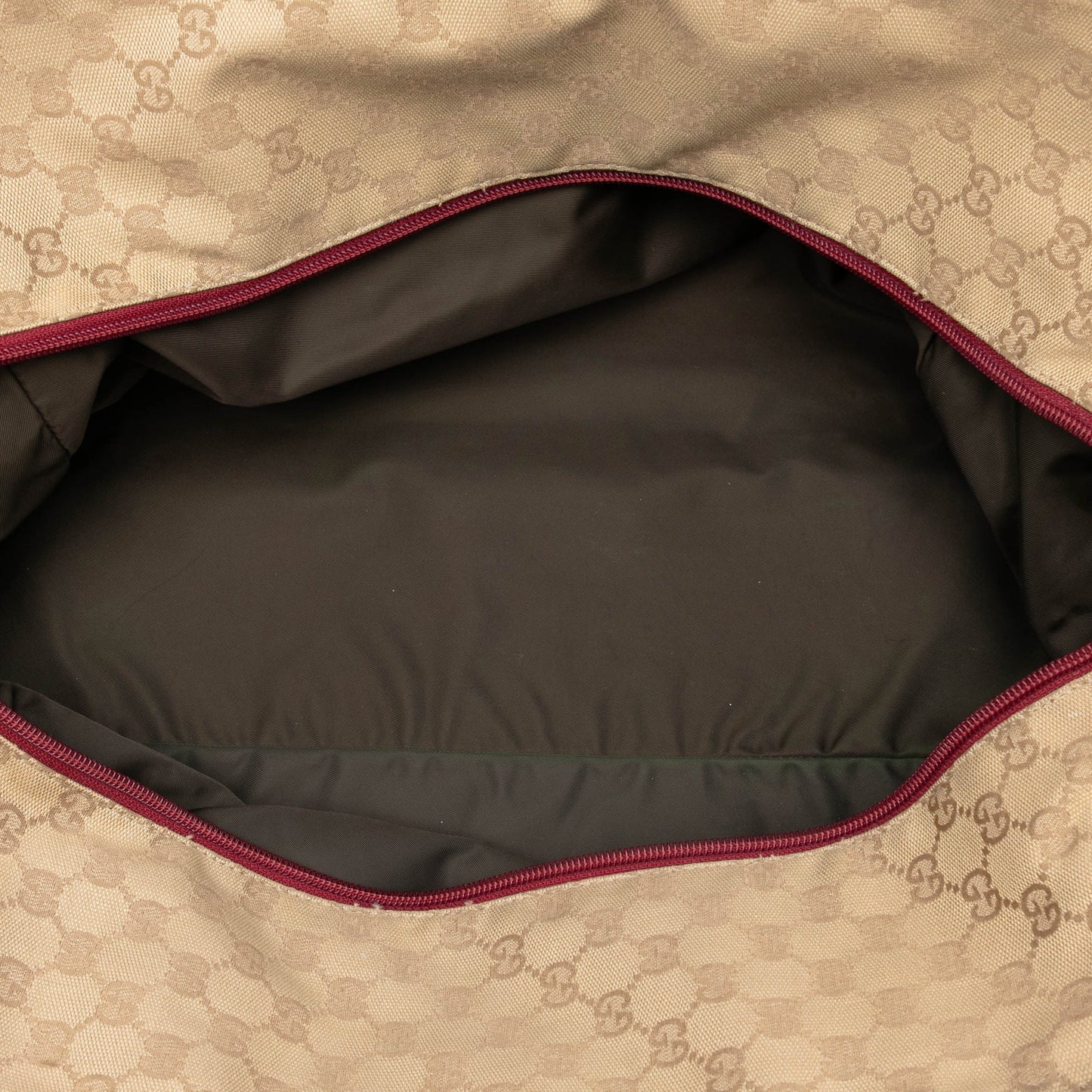 Gucci GG Canvas Web Travel Bag