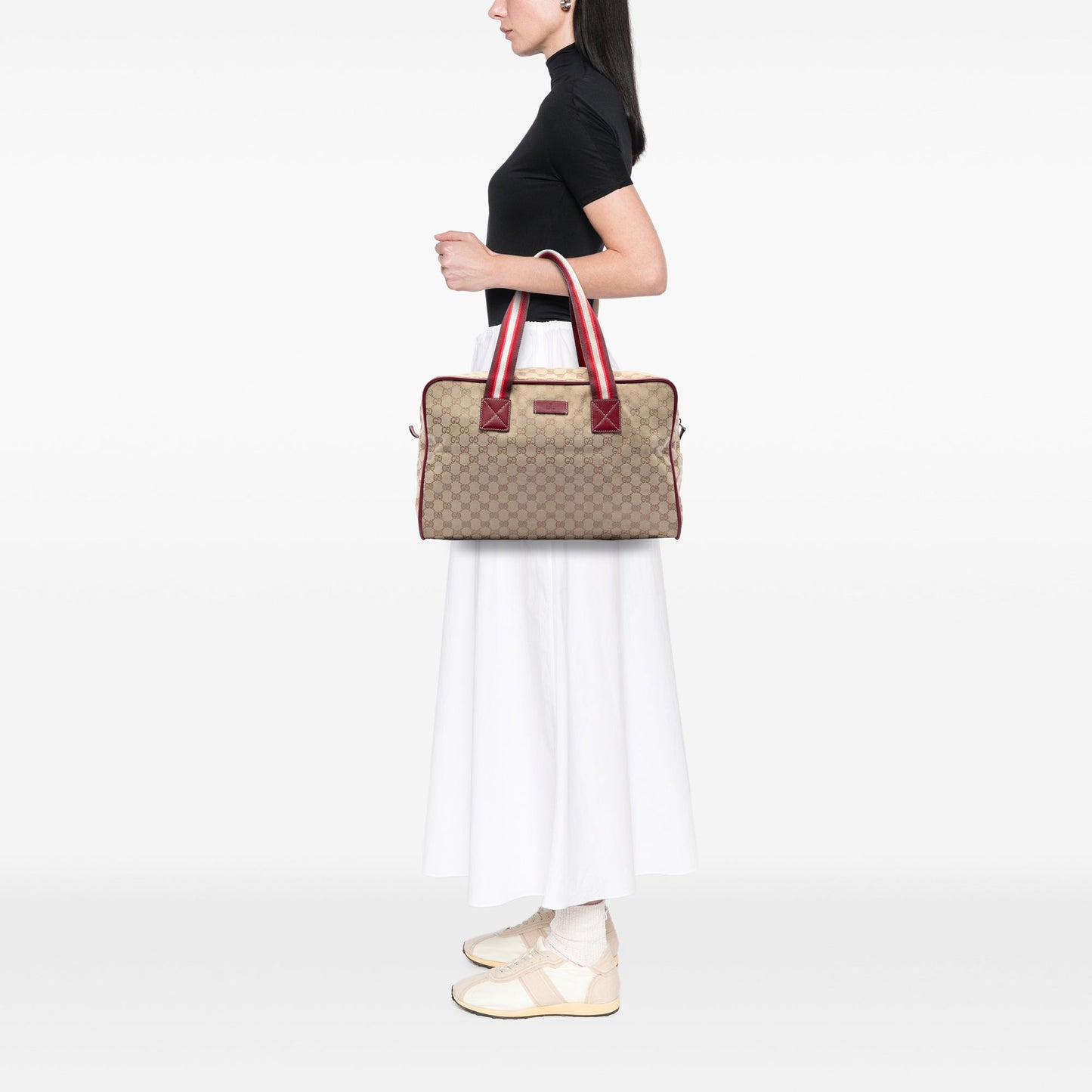 Gucci GG Canvas Web Travel Bag