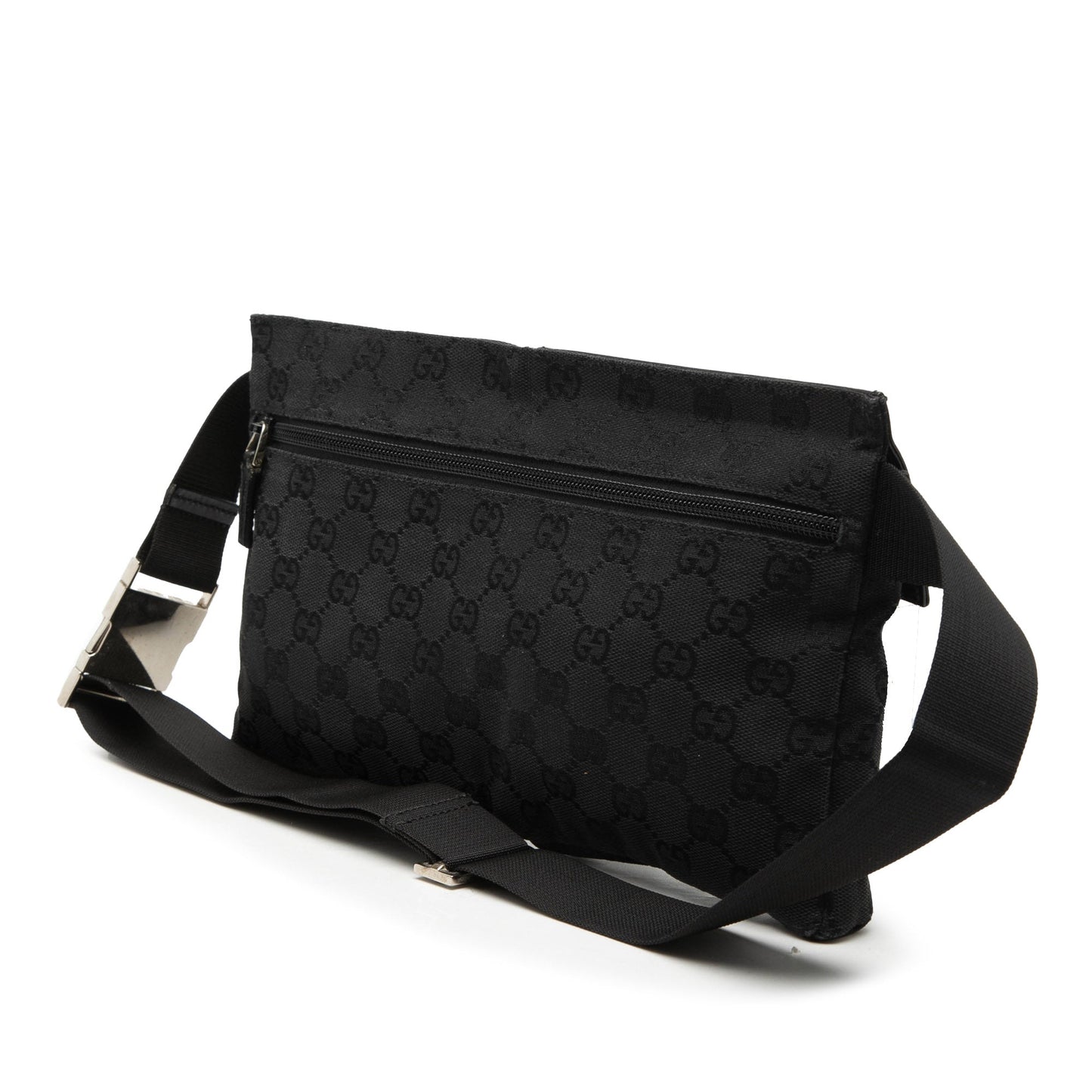 Gucci GG Canvas Double Pocket Belt Bag