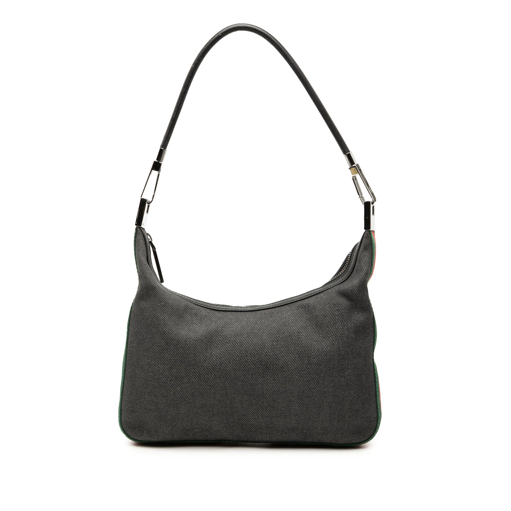 Gucci Denim Web Shoulder Bag