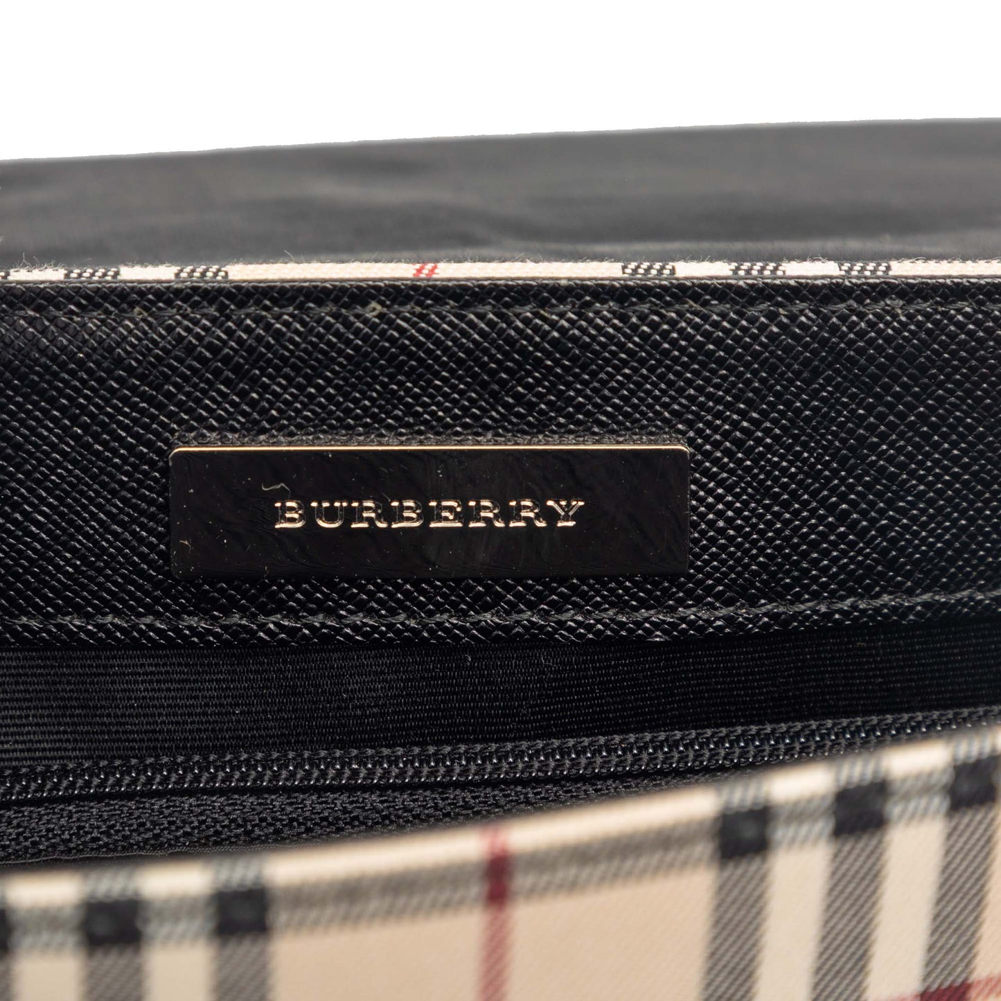 House Check Canvas Flap Crossbody