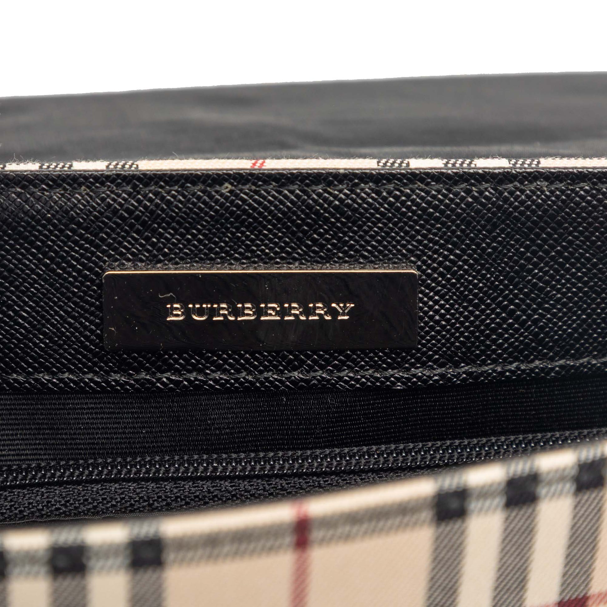 House Check Canvas Flap Crossbody