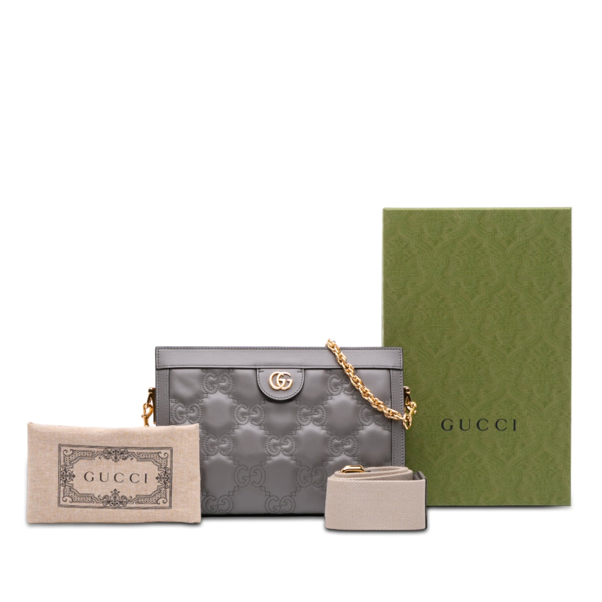 Gucci Small GG Marmont Matelasse Leather Ophidia Chain Bag