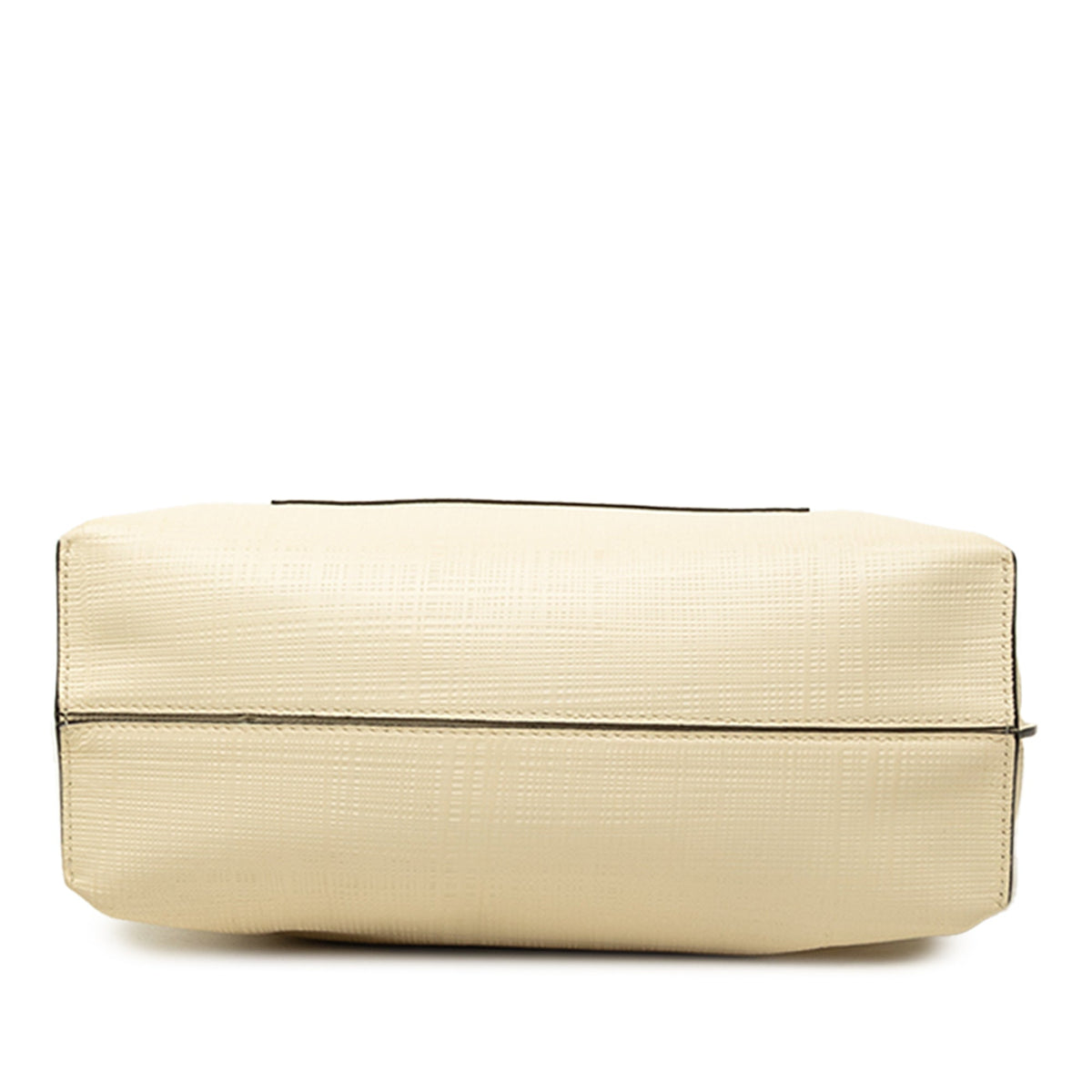 LOEWE Linen Embossed Calfskin Anagram Shopper Tote — Brown